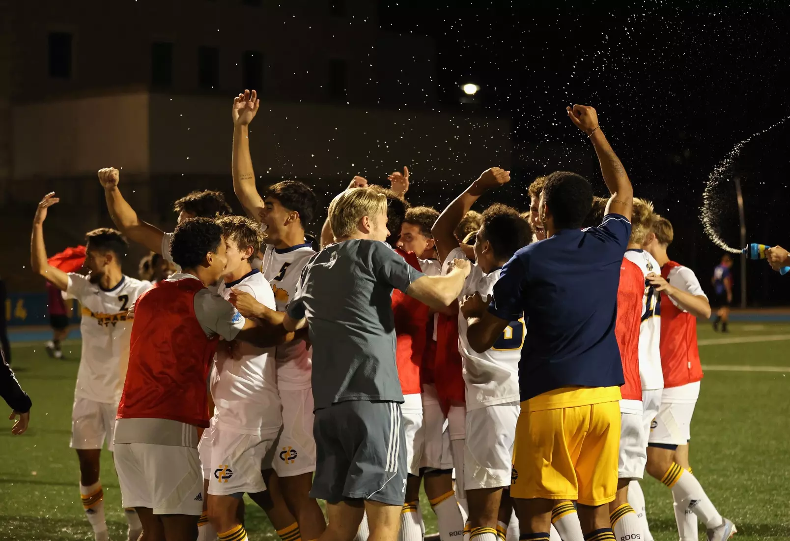 Using late-game heroics, Kansas City Men's Soccer defeated Creighton, 2-1, on Sep. 12, 2023.