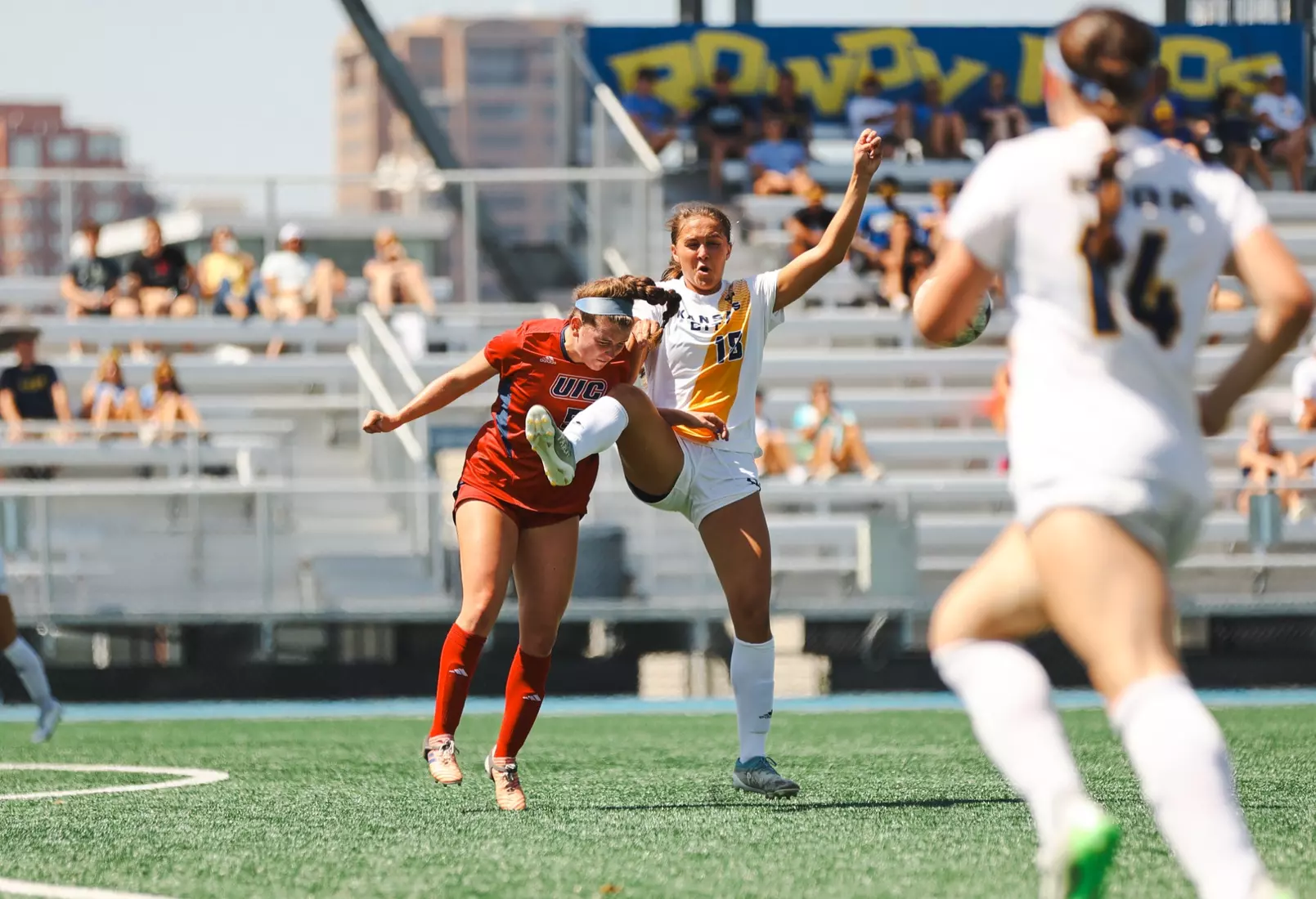 Kansas City Women's Soccer scored early and held on for a 1-1 draw with UIC on Sep. 3, 2023.