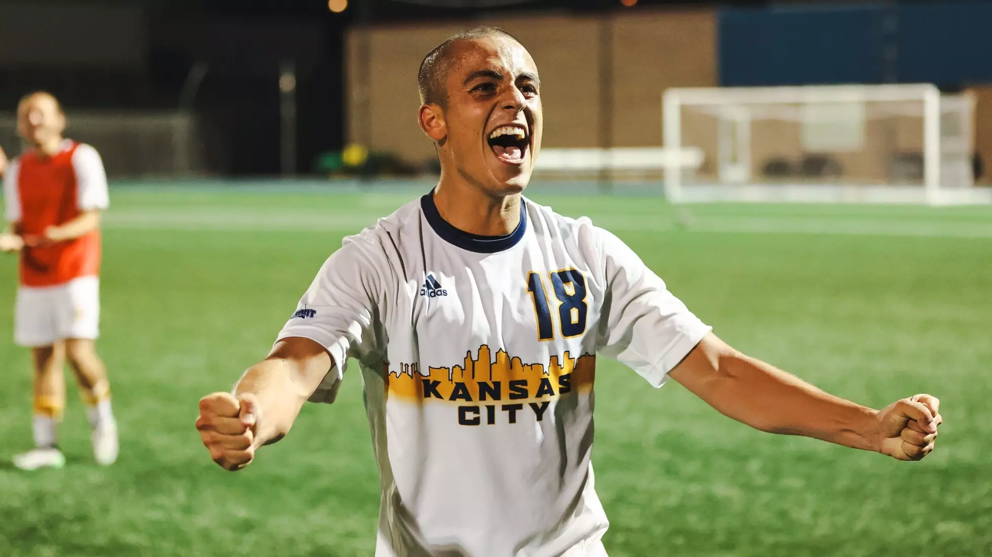 Using late-game heroics, Kansas City Men's Soccer defeated Creighton, 2-1, on Sep. 12, 2023.