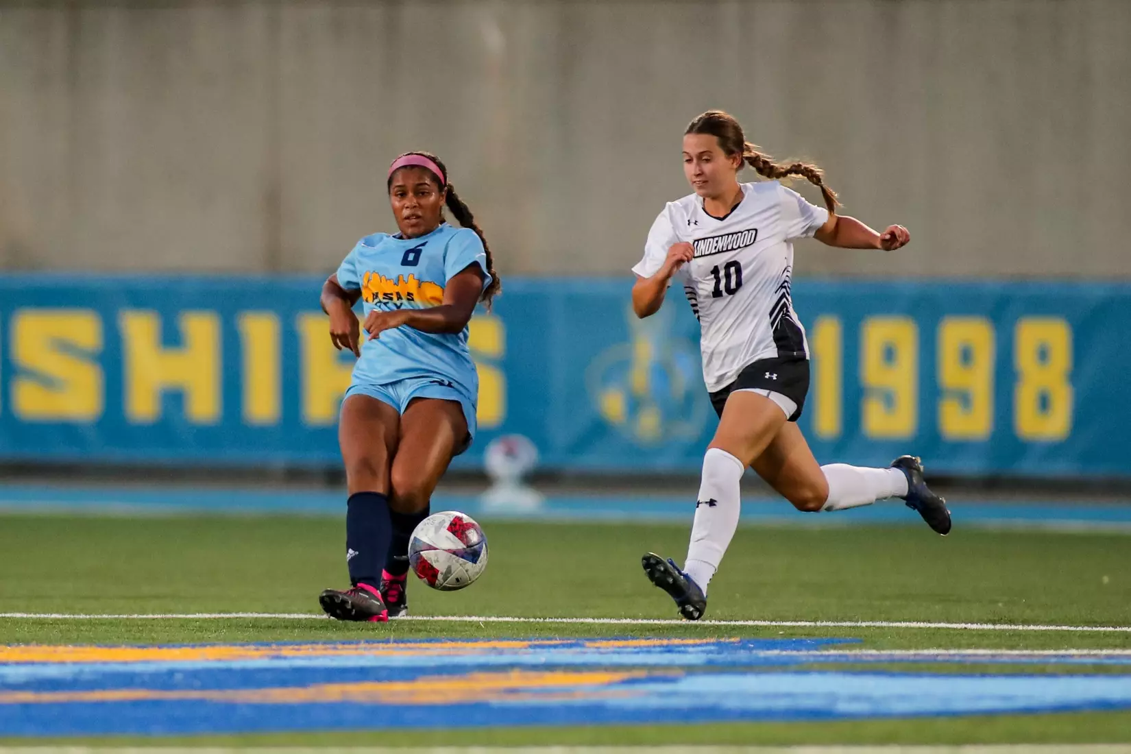 Kansas City Women's Soccer got a late winner and opened the 2023 season with a 2-1 victory over Lindenwood on Aug. 17, 2023.