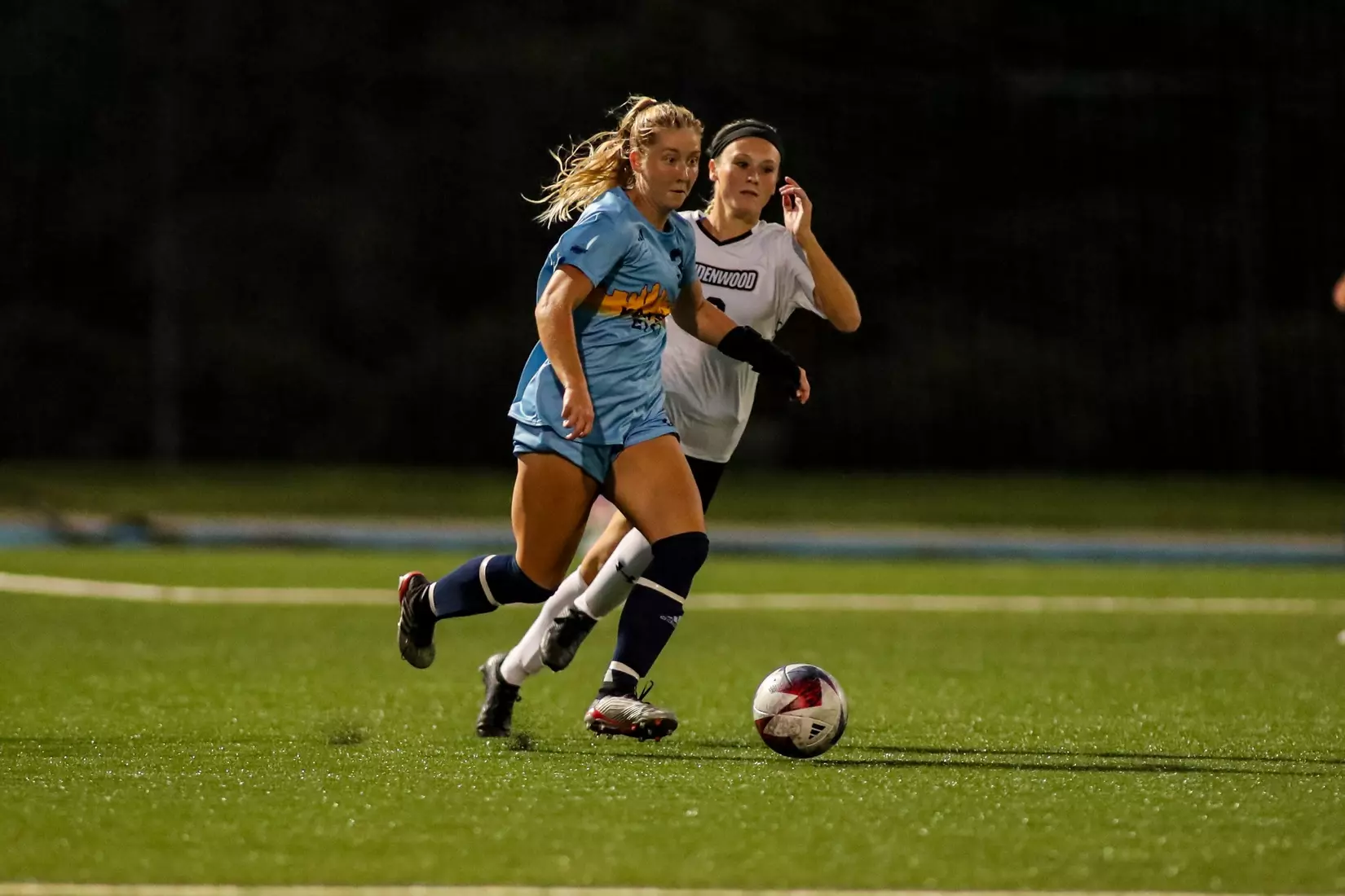 Kansas City Women's Soccer got a late winner and opened the 2023 season with a 2-1 victory over Lindenwood on Aug. 17, 2023.