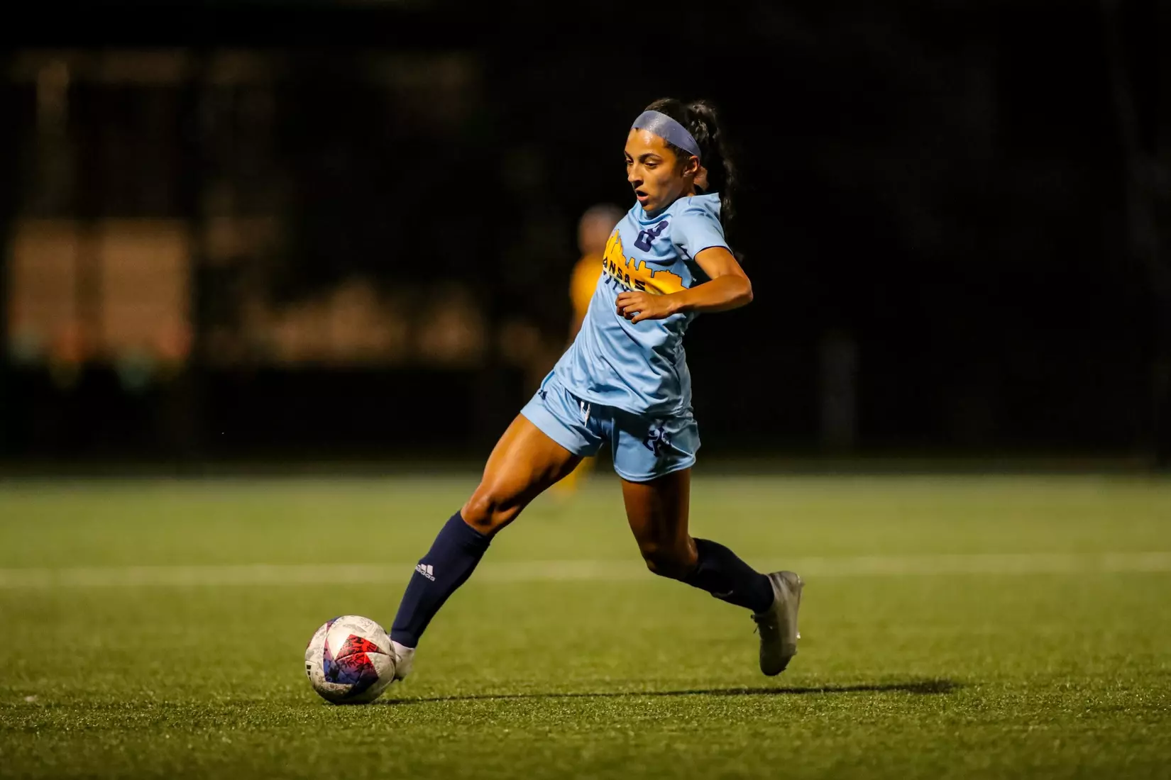 Kansas City Women's Soccer got a late winner and opened the 2023 season with a 2-1 victory over Lindenwood on Aug. 17, 2023.