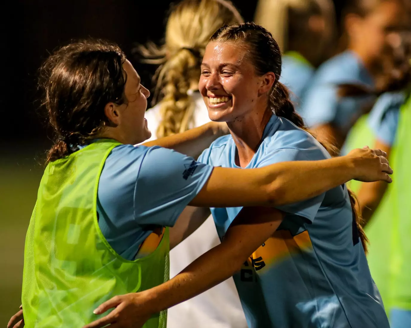 Kansas City Women's Soccer got a late winner and opened the 2023 season with a 2-1 victory over Lindenwood on Aug. 17, 2023.