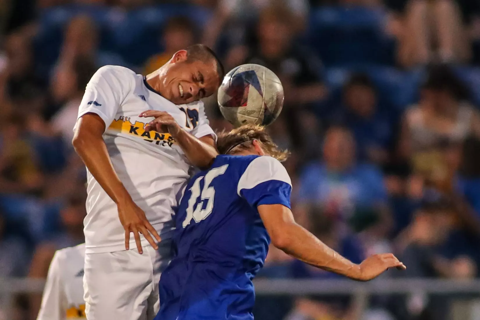Kansas City Men's Soccer got an offensive explosion and earned its first win of the season over Drake, 4-3, on Sep. 4, 2023.