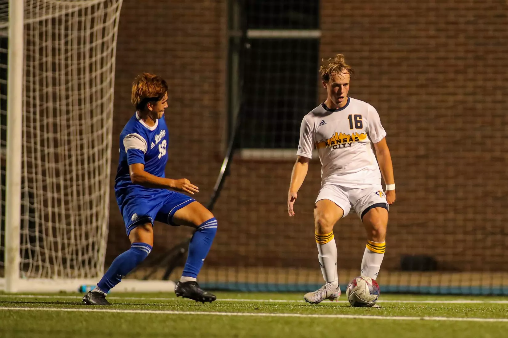 Kansas City Men's Soccer got an offensive explosion and earned its first win of the season over Drake, 4-3, on Sep. 4, 2023.