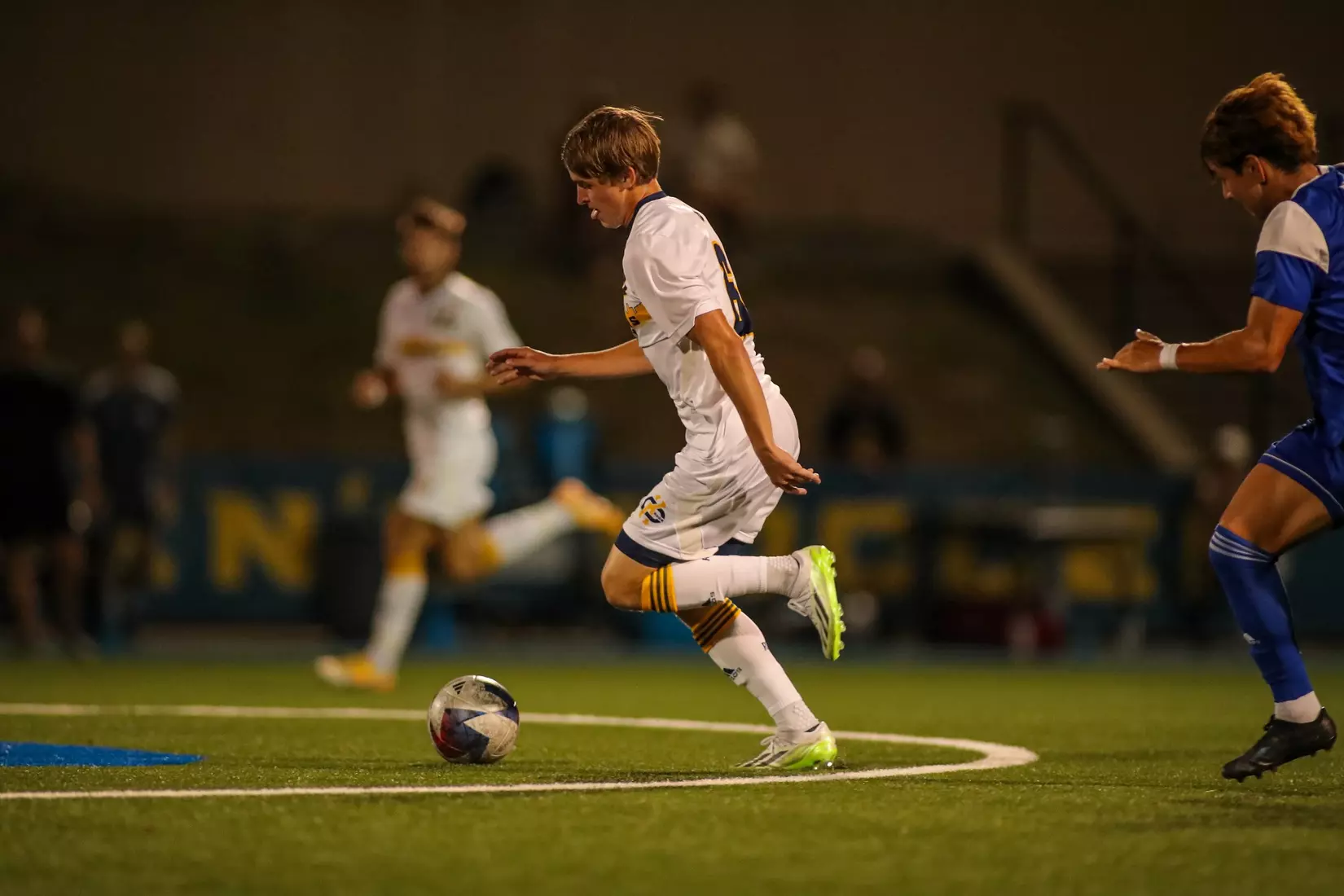 Kansas City Men's Soccer got an offensive explosion and earned its first win of the season over Drake, 4-3, on Sep. 4, 2023.
