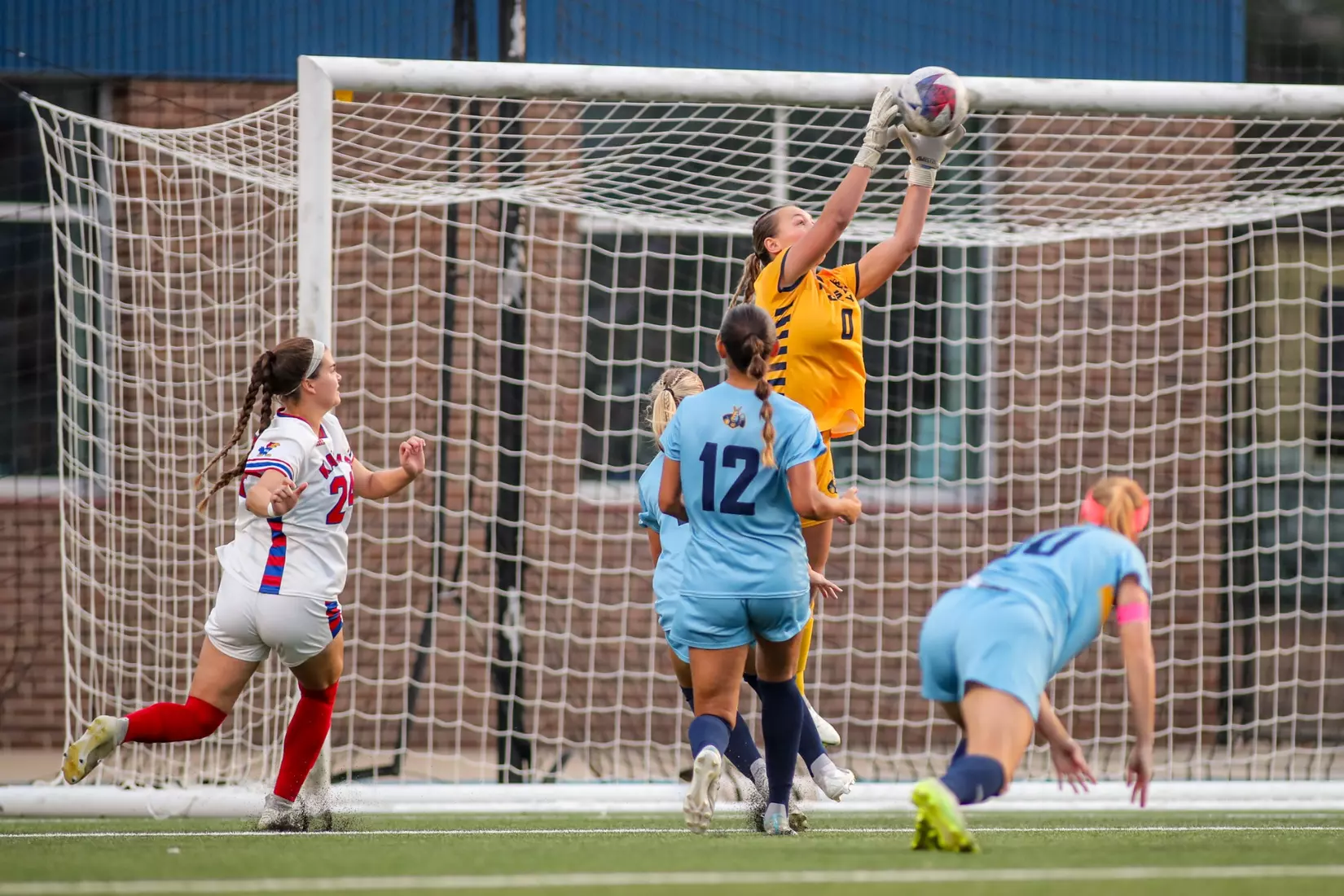 Kansas City Women's Soccer battled with (RV) Kansas on Sep. 7, 2023, forcing a 1-1 draw.