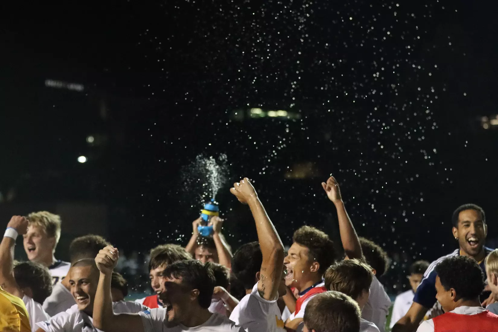Using late-game heroics, Kansas City Men's Soccer defeated Creighton, 2-1, on Sep. 12, 2023.