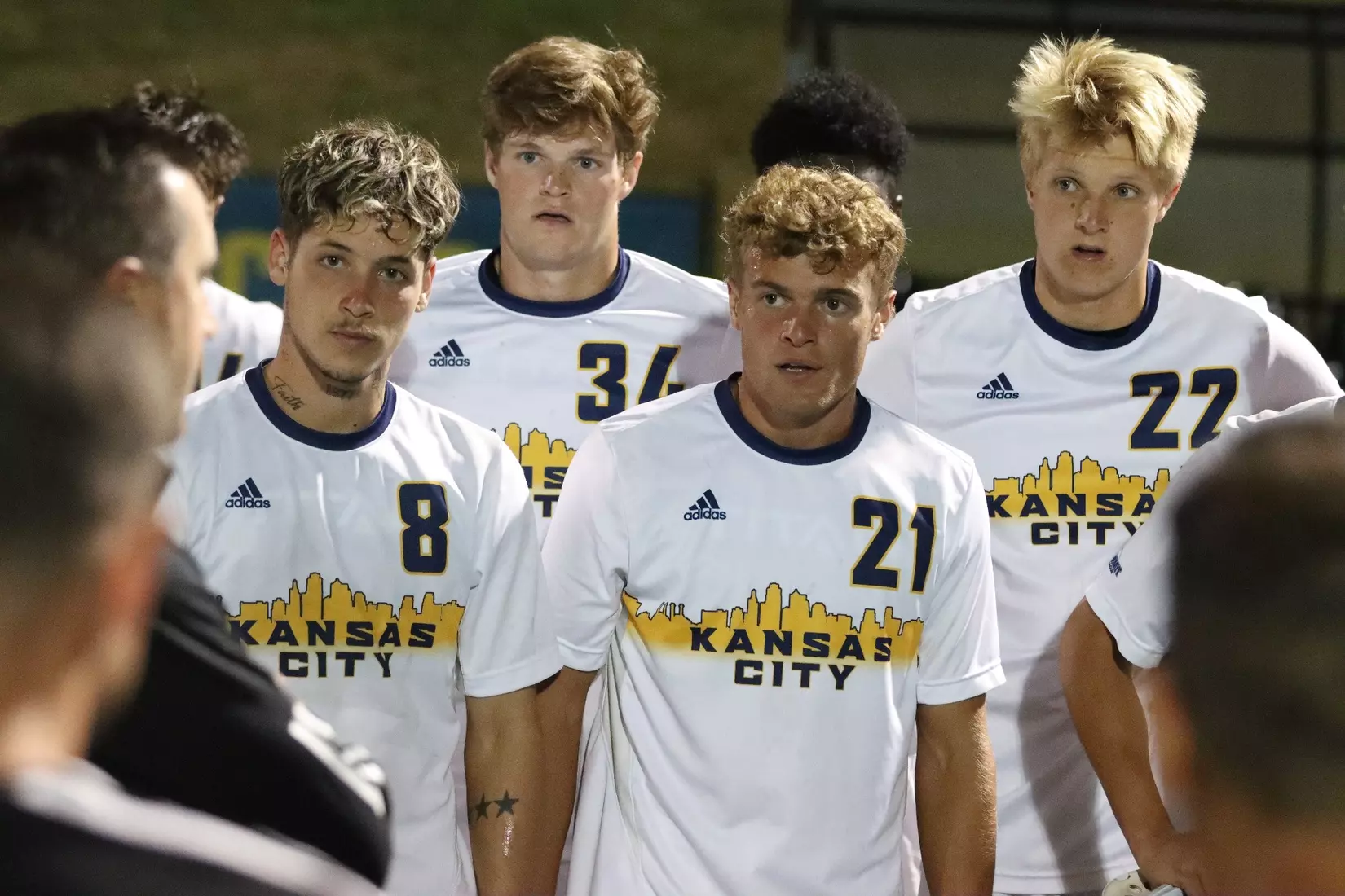 Using late-game heroics, Kansas City Men's Soccer defeated Creighton, 2-1, on Sep. 12, 2023.