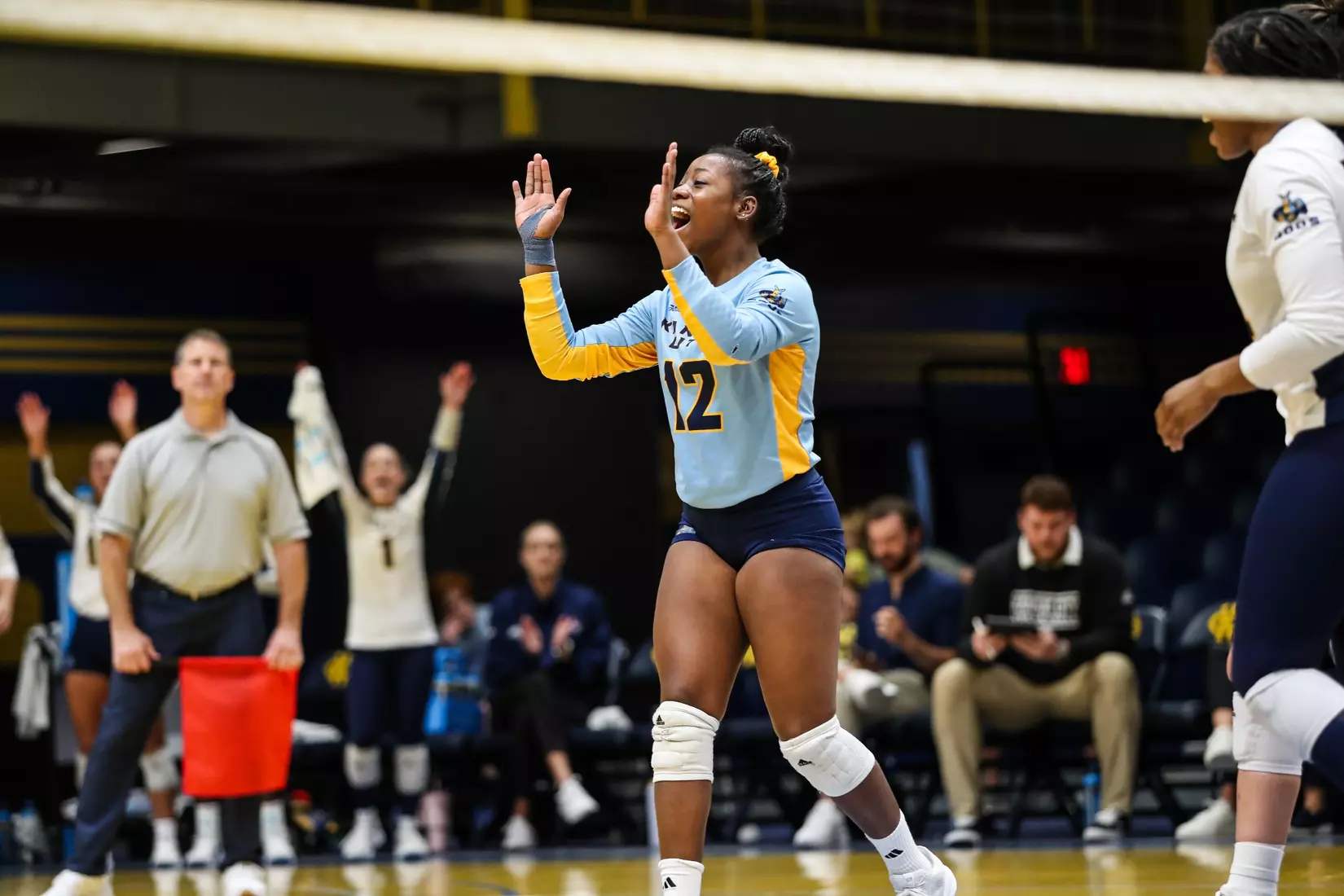 Kansas City Volleyball pulled out a 3-1 win over Austin Peay in Friday's night cap of the KC Roos Klassic on Sep. 15, 2023.