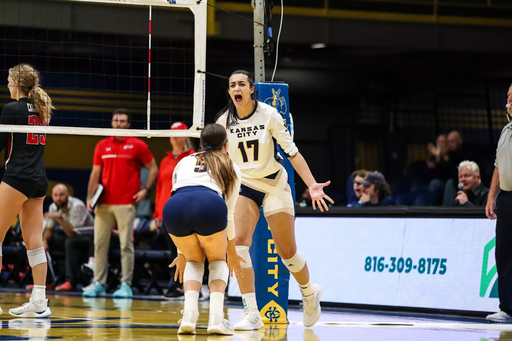 Kansas City Volleyball pulled out a 3-1 win over Austin Peay in Friday's night cap of the KC Roos Klassic on Sep. 15, 2023.
