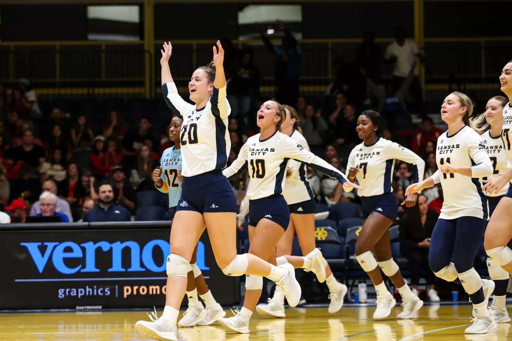 Kansas City Volleyball pulled out a 3-1 win over Austin Peay in Friday's night cap of the KC Roos Klassic on Sep. 15, 2023.