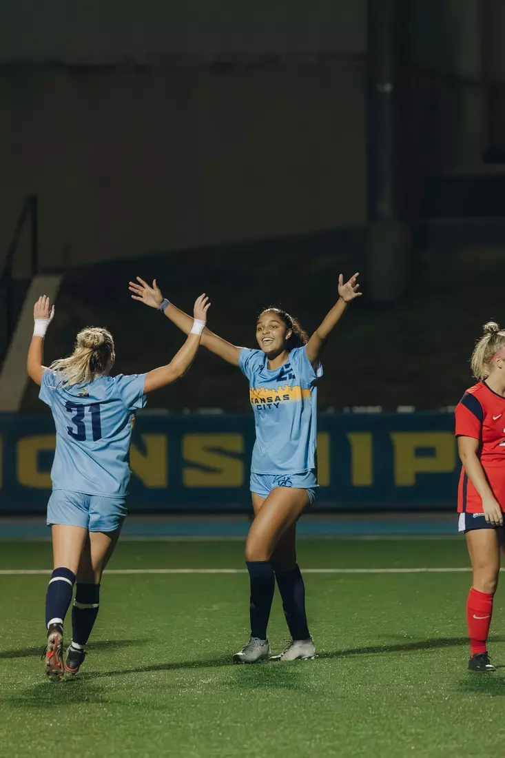 Kansas City Women's Soccer used a second half goal from Lily Hollis to draw with Southern Indiana on Sep. 14, 2023.