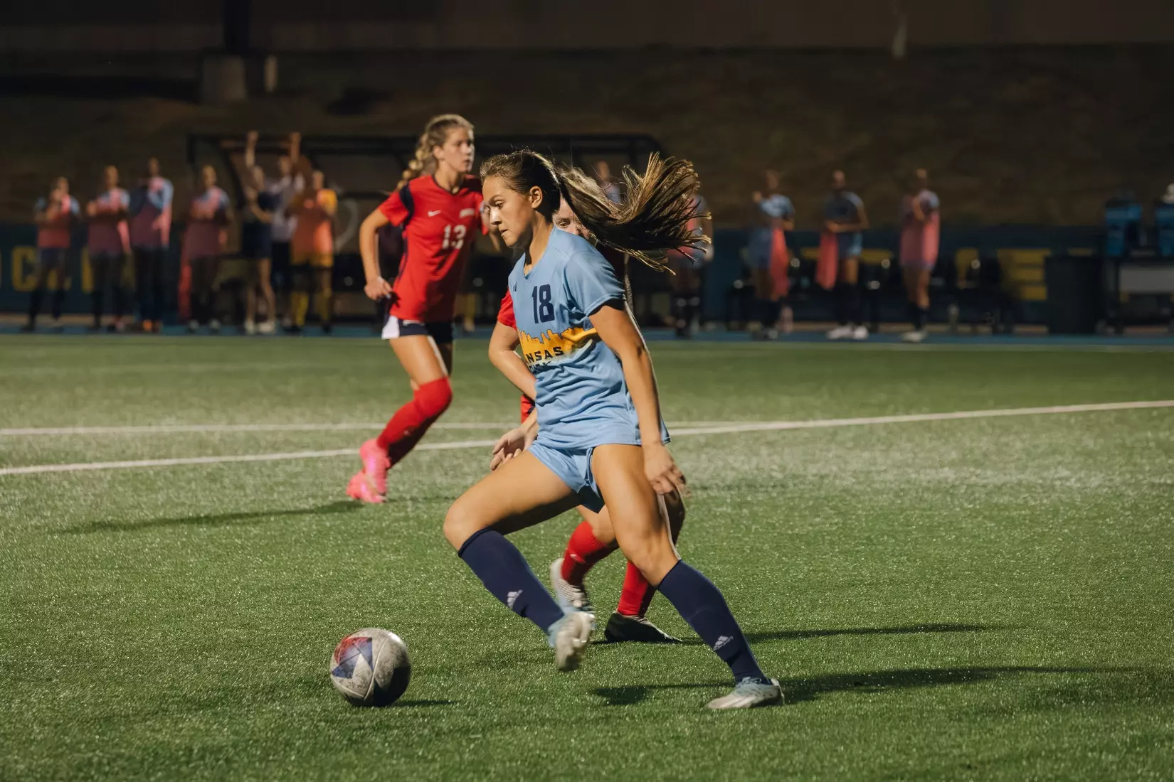 Kansas City Women's Soccer used a second half goal from Lily Hollis to draw with Southern Indiana on Sep. 14, 2023.