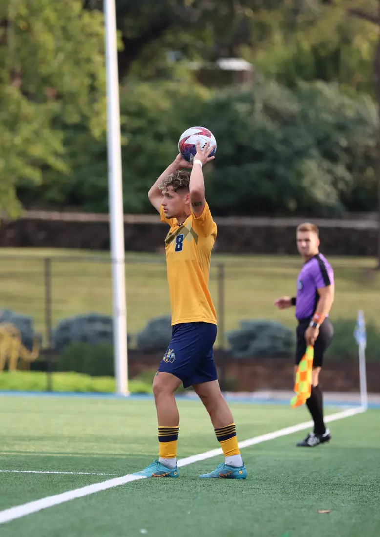 Following an extended weather delay, Kansas City Men's Soccer got an 89th minute equalizing penalty kick to draw with Omaha, 1-1, in the Roos' Summit League opener on Sep. 23, 2023.