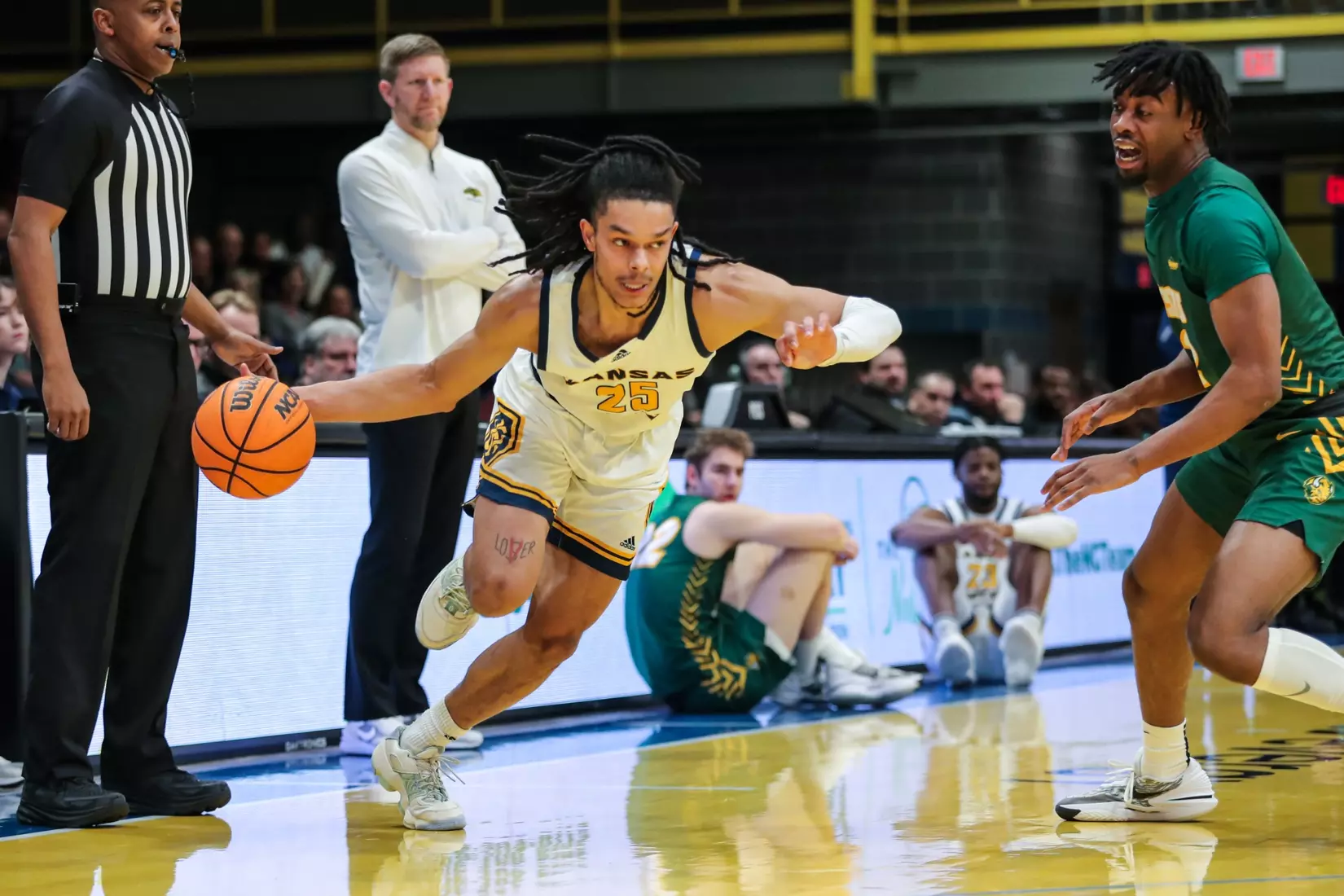 Kansas City Men's Basketball fell to North Dakota State in a double overtime heartbreaker on Jan. 11, 2024.