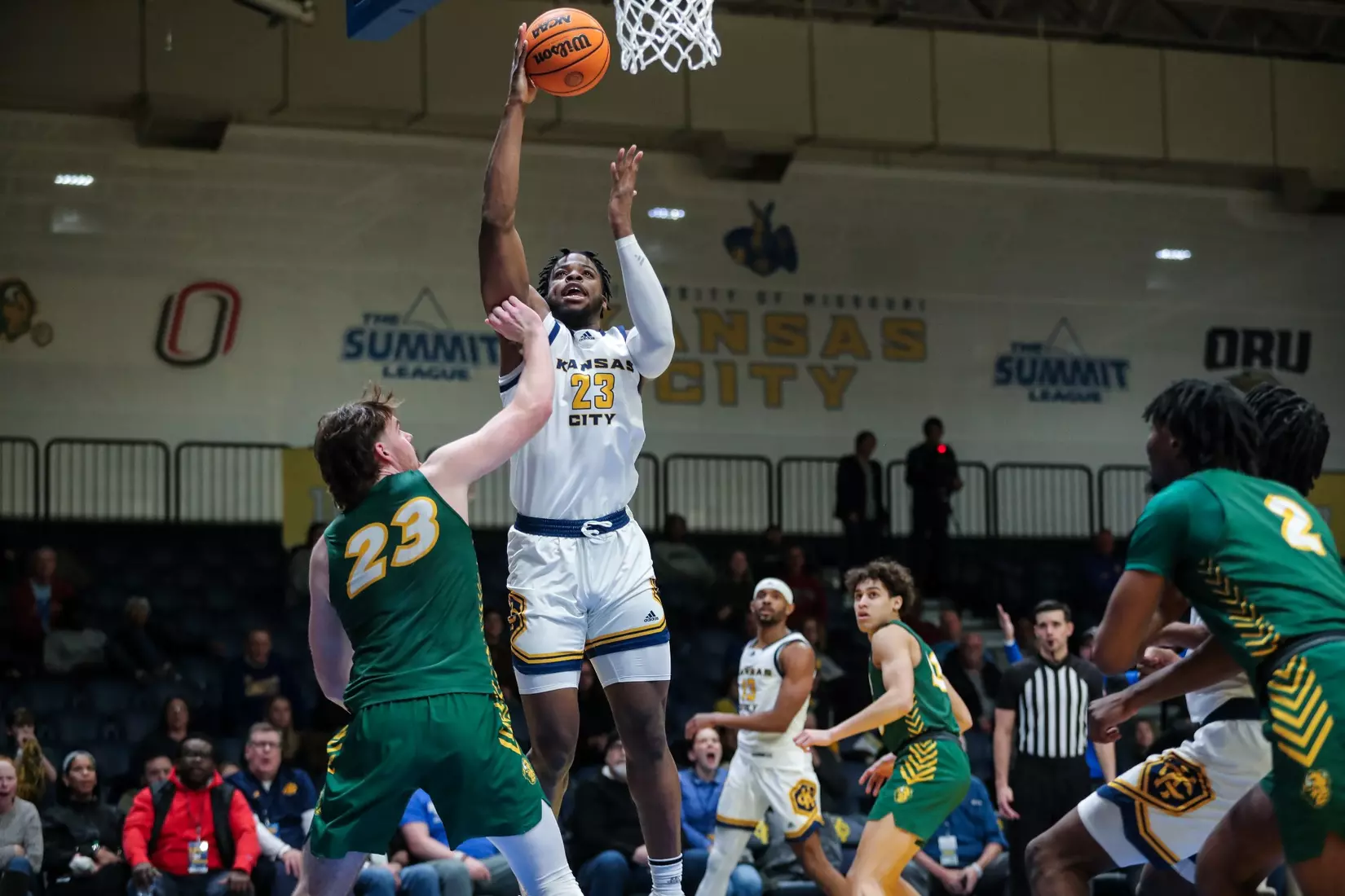 Kansas City Men's Basketball fell to North Dakota State in a double overtime heartbreaker on Jan. 11, 2024.