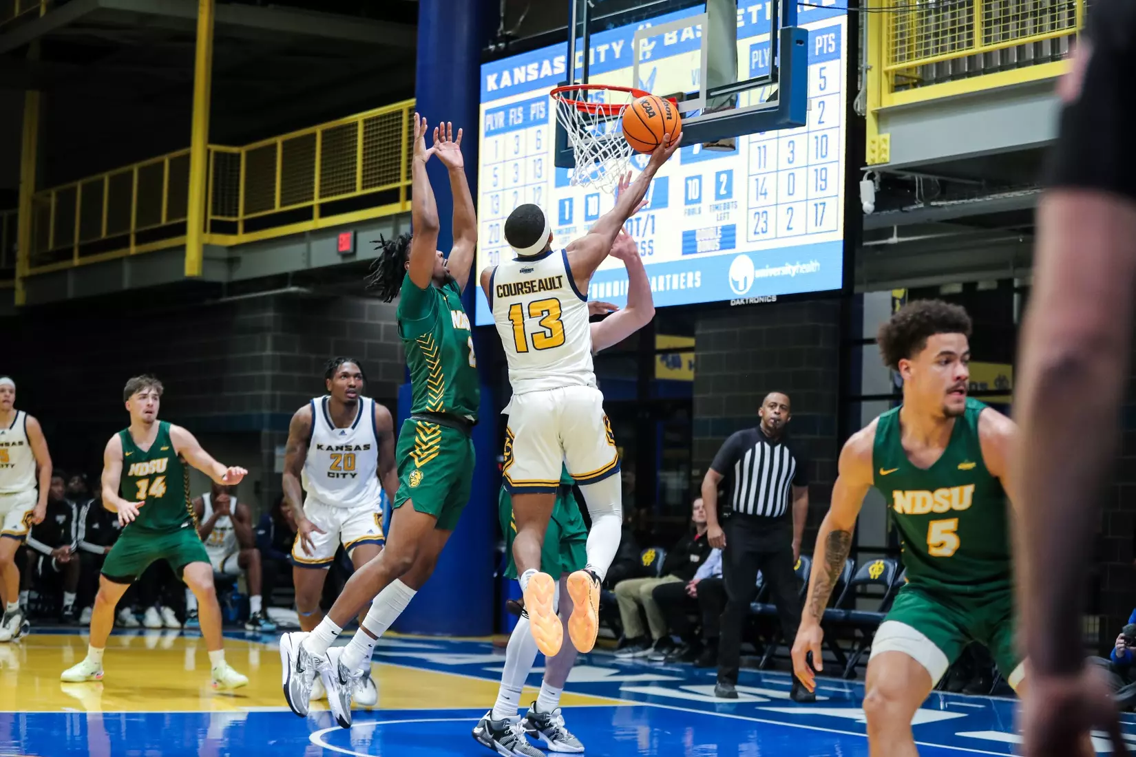 Kansas City Men's Basketball fell to North Dakota State in a double overtime heartbreaker on Jan. 11, 2024.