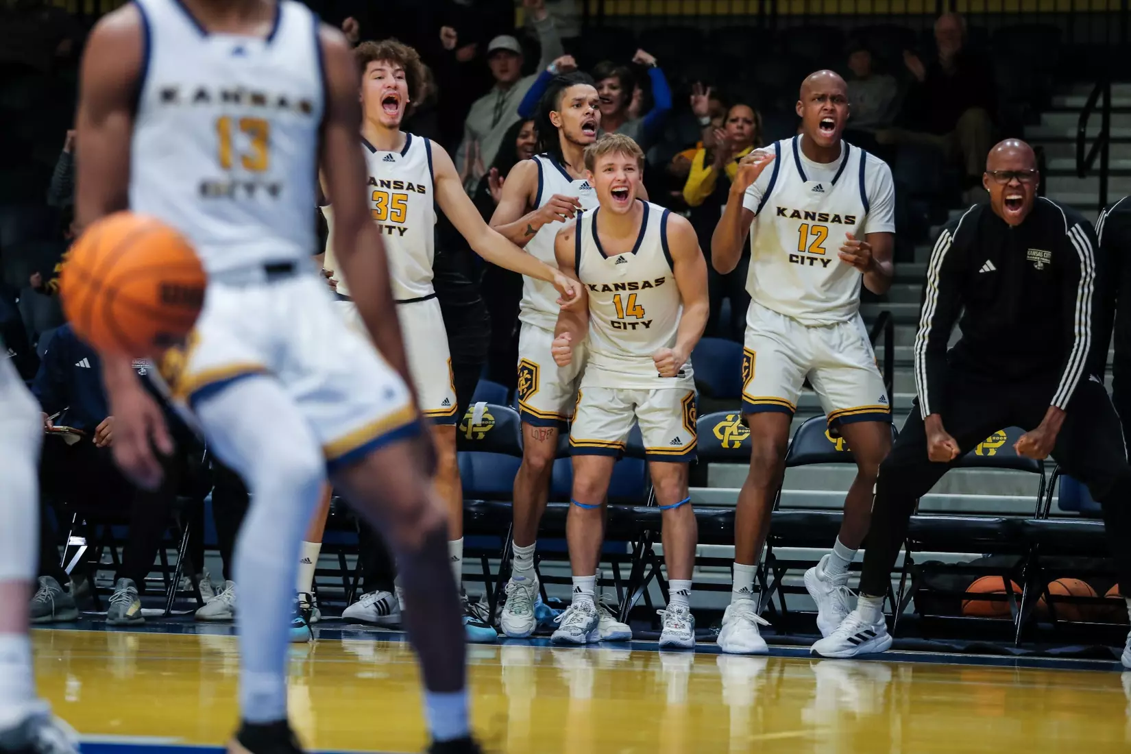 Kansas City Men's Basketball fell to North Dakota State in a double overtime heartbreaker on Jan. 11, 2024.
