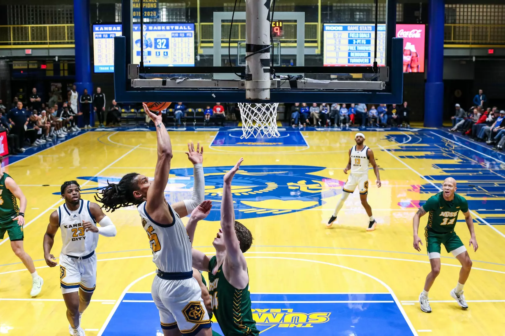 Kansas City Men's Basketball fell to North Dakota State in a double overtime heartbreaker on Jan. 11, 2024.