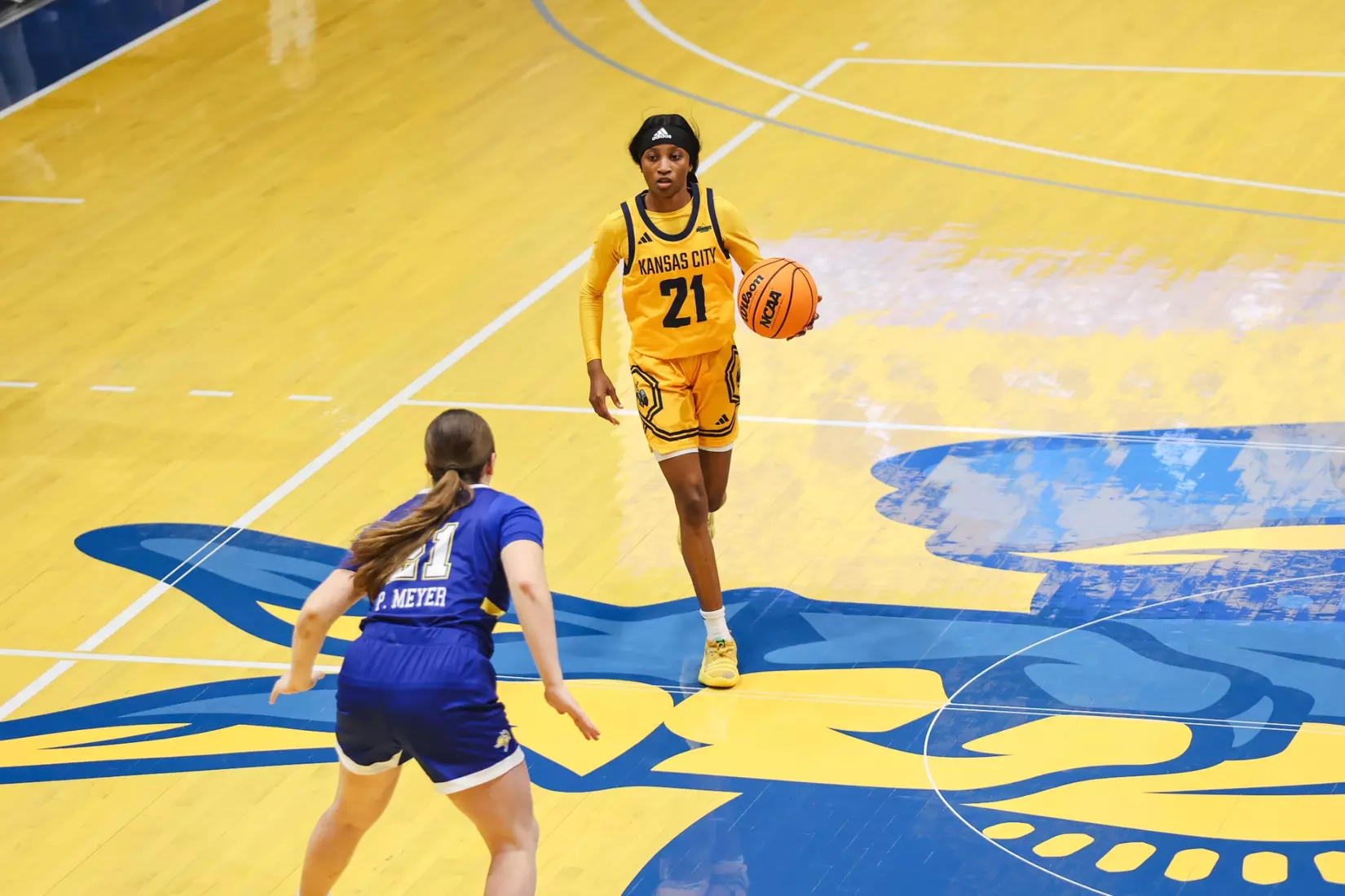 A strong start was not enough for Kansas City Women's Basketball against league-leading South Dakota State on Jan. 25, 2024.