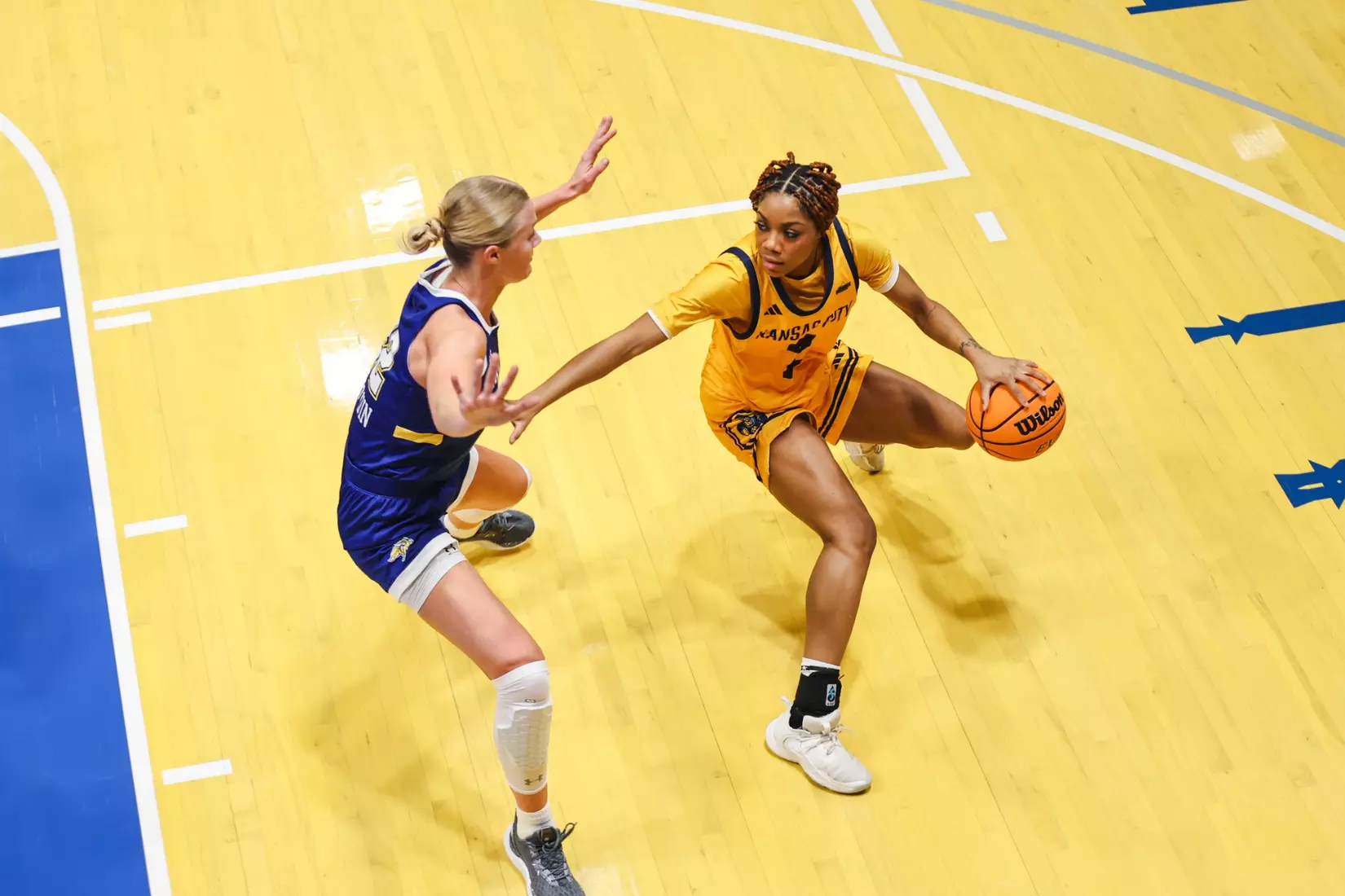 A strong start was not enough for Kansas City Women's Basketball against league-leading South Dakota State on Jan. 25, 2024.
