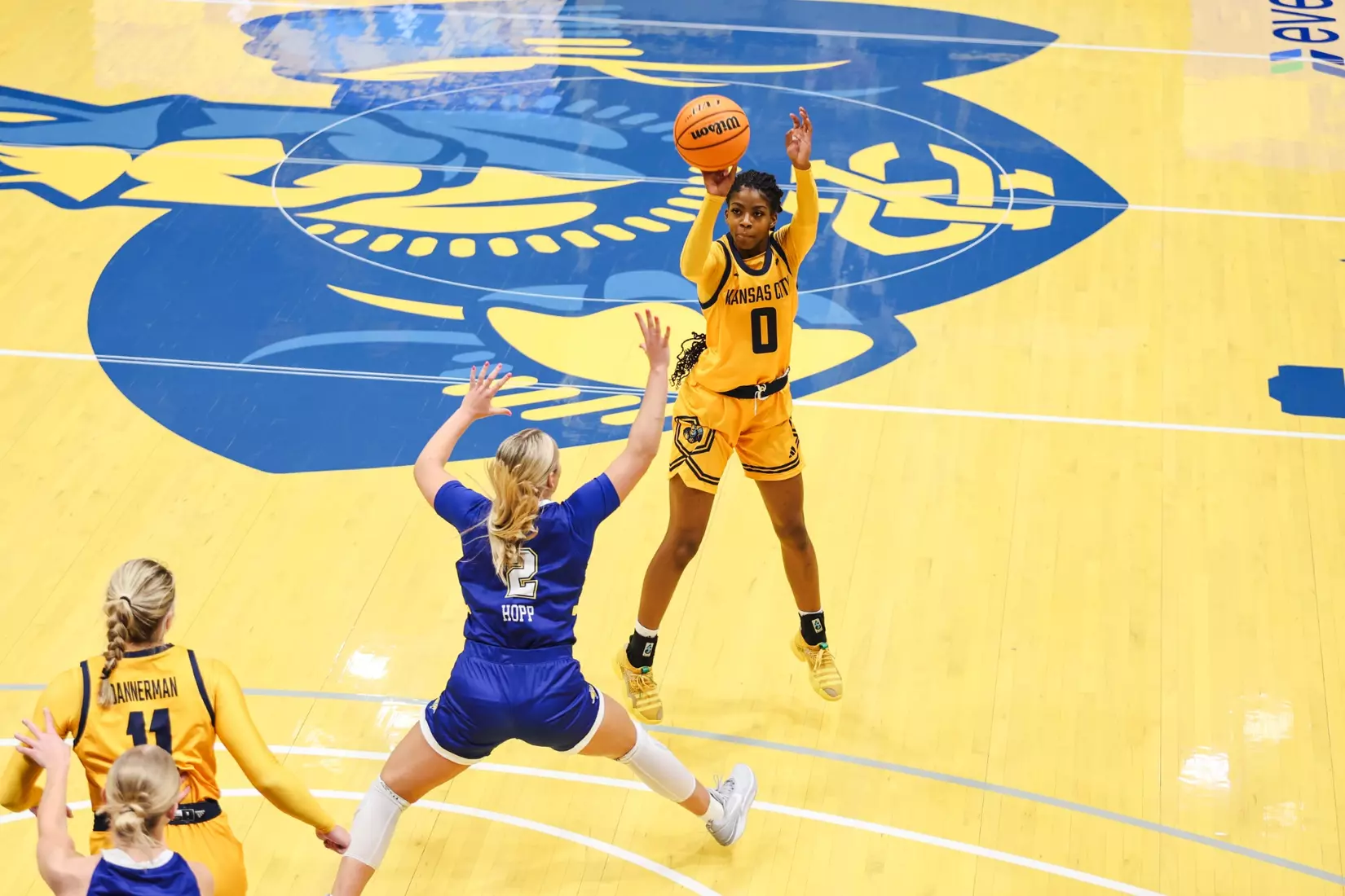 A strong start was not enough for Kansas City Women's Basketball against league-leading South Dakota State on Jan. 25, 2024.