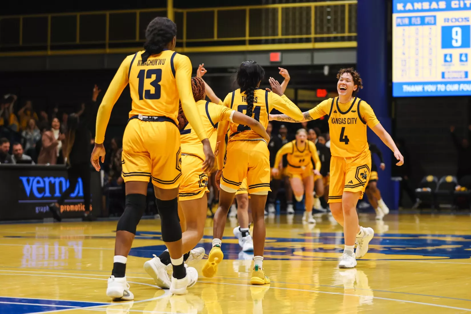 A strong start was not enough for Kansas City Women's Basketball against league-leading South Dakota State on Jan. 25, 2024.