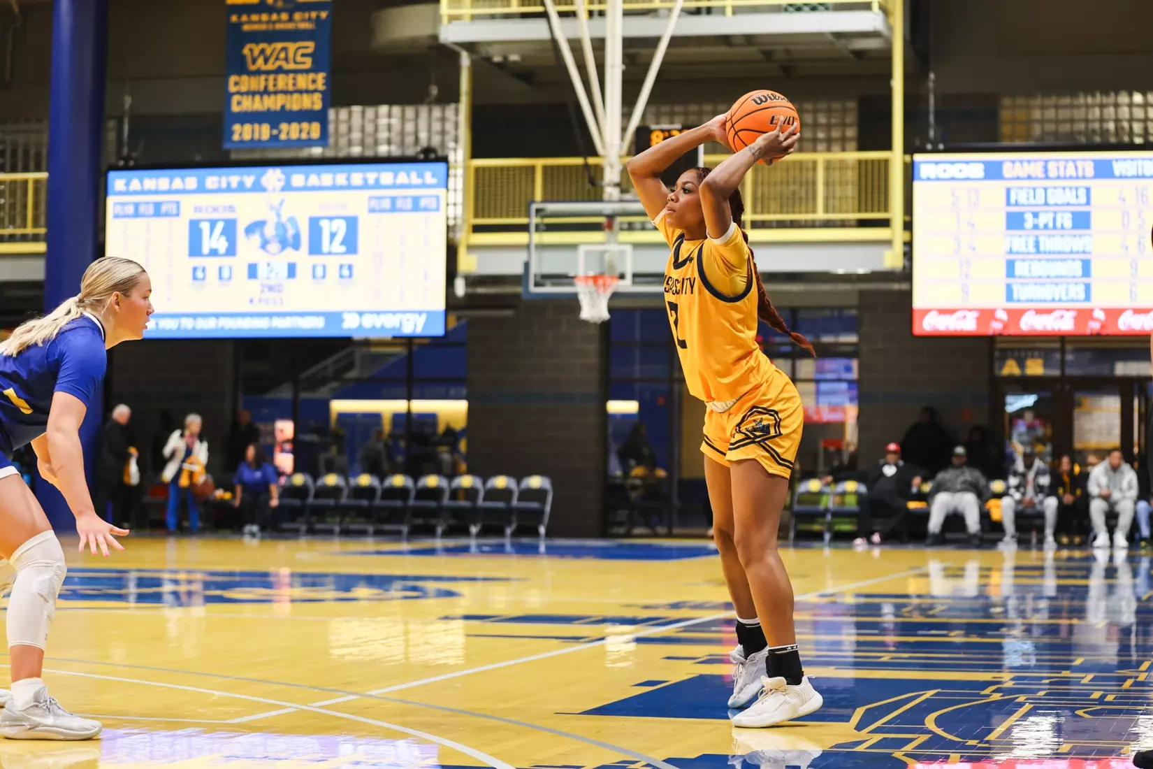 A strong start was not enough for Kansas City Women's Basketball against league-leading South Dakota State on Jan. 25, 2024.