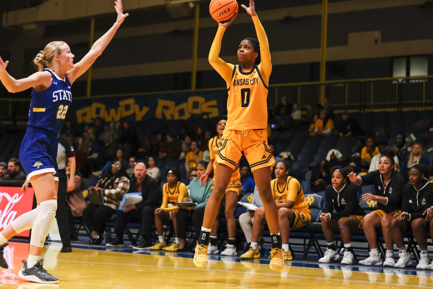 A strong start was not enough for Kansas City Women's Basketball against league-leading South Dakota State on Jan. 25, 2024.