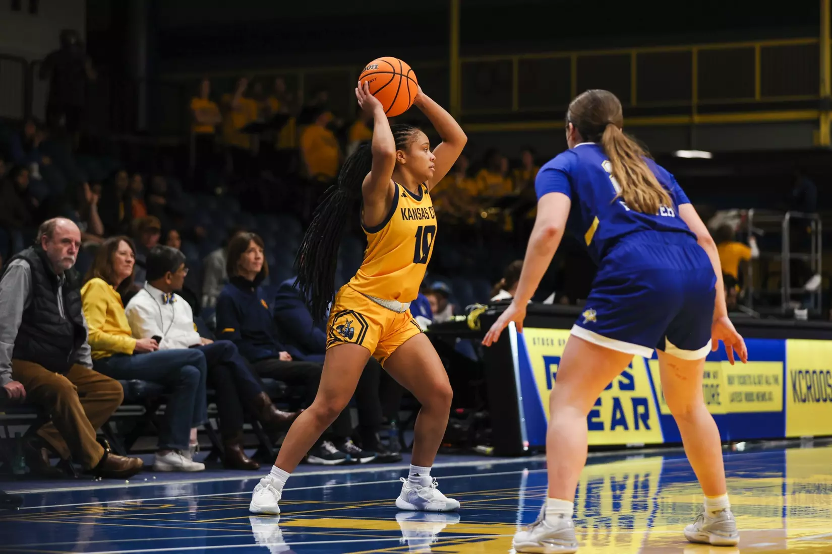 A strong start was not enough for Kansas City Women's Basketball against league-leading South Dakota State on Jan. 25, 2024.