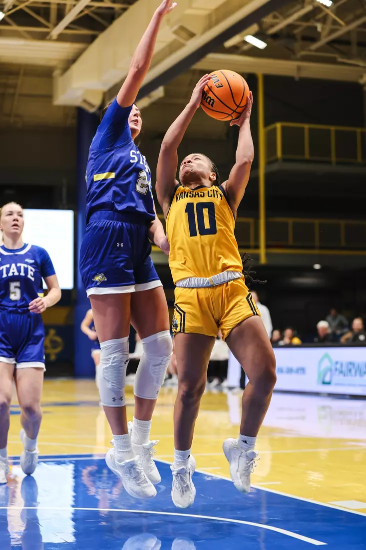 A strong start was not enough for Kansas City Women's Basketball against league-leading South Dakota State on Jan. 25, 2024.