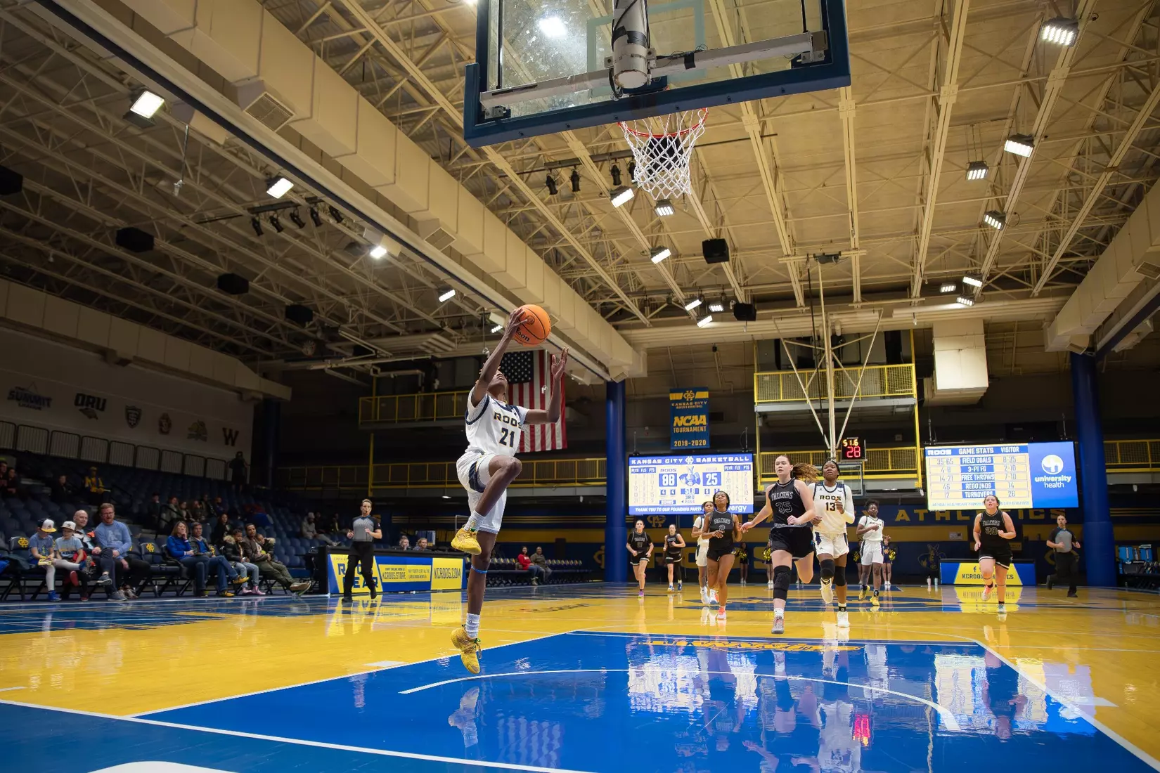 Kansas City Women's Basketball took care of Kansas Christian in a 121-37 win on Dec. 18, 2023.