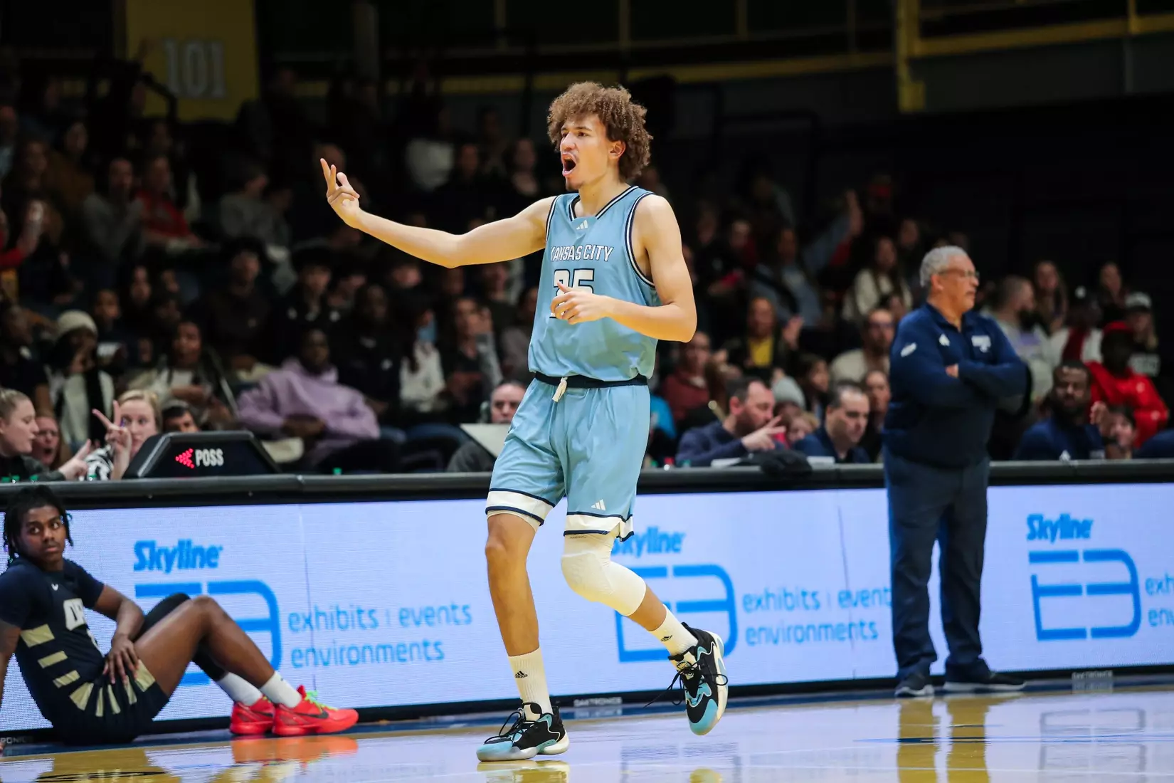Kansas City Men's Basketball ran past Oral Roberts to pick up its first home win over the Golden Eagles since 2005 on Dec. 29, 2023.