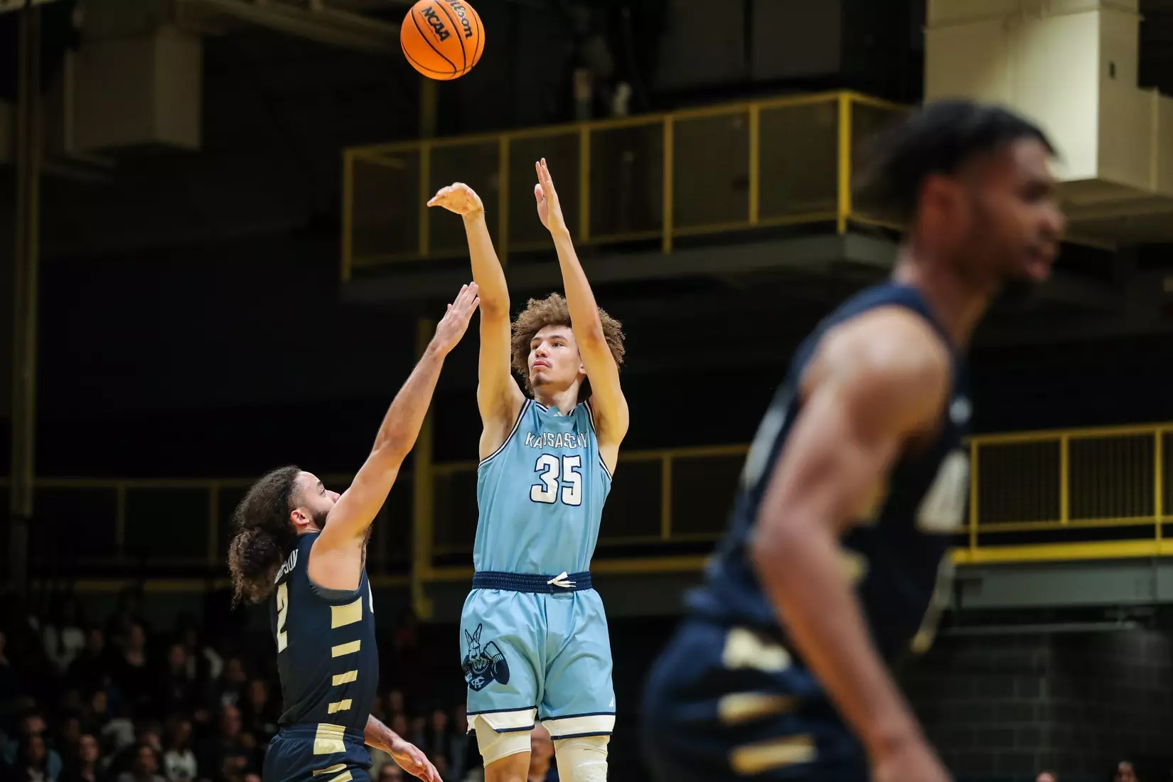 Kansas City Men's Basketball ran past Oral Roberts to pick up its first home win over the Golden Eagles since 2005 on Dec. 29, 2023.