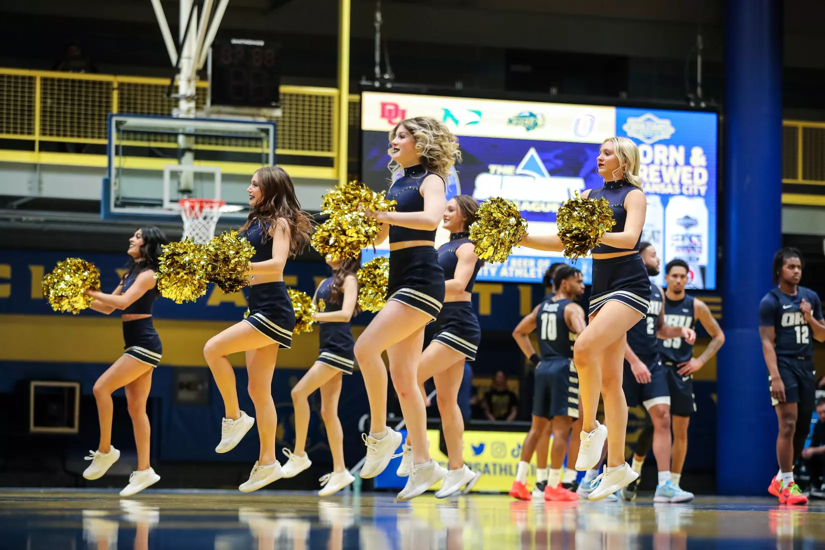 Kansas City Men's Basketball ran past Oral Roberts to pick up its first home win over the Golden Eagles since 2005 on Dec. 29, 2023.