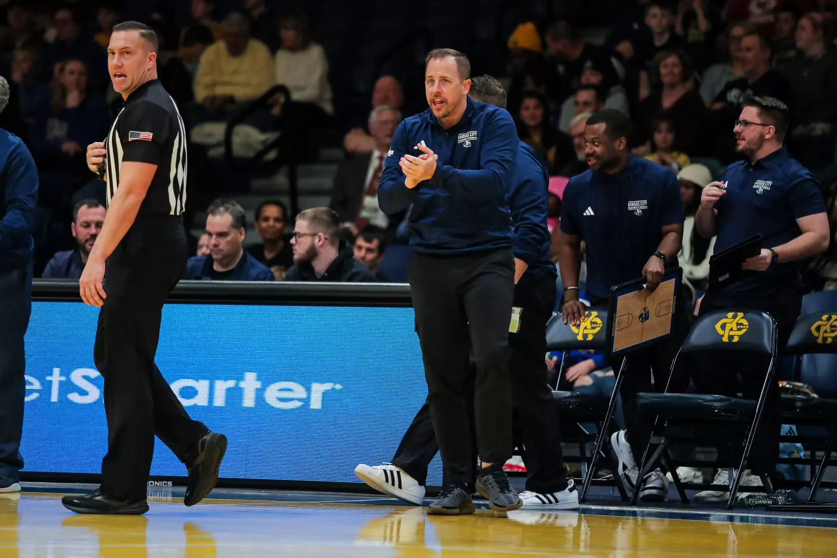 Kansas City Men's Basketball ran past Oral Roberts to pick up its first home win over the Golden Eagles since 2005 on Dec. 29, 2023.