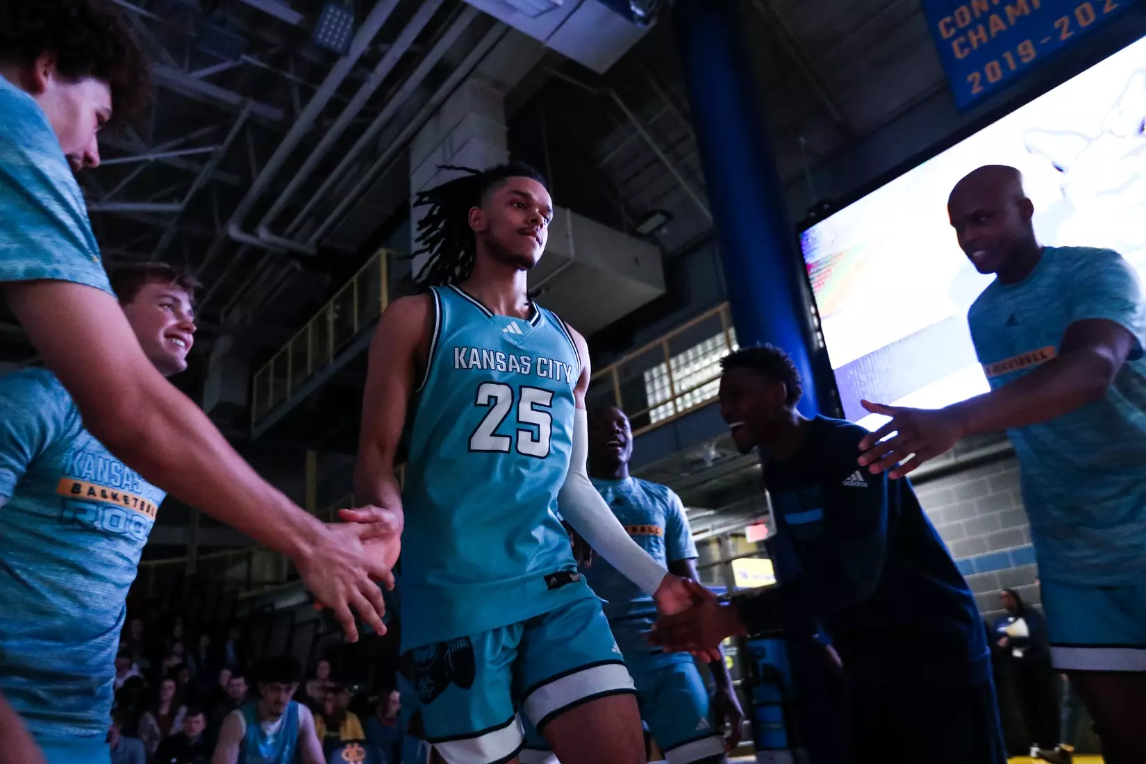 Kansas City Men's Basketball ran past Oral Roberts to pick up its first home win over the Golden Eagles since 2005 on Dec. 29, 2023.