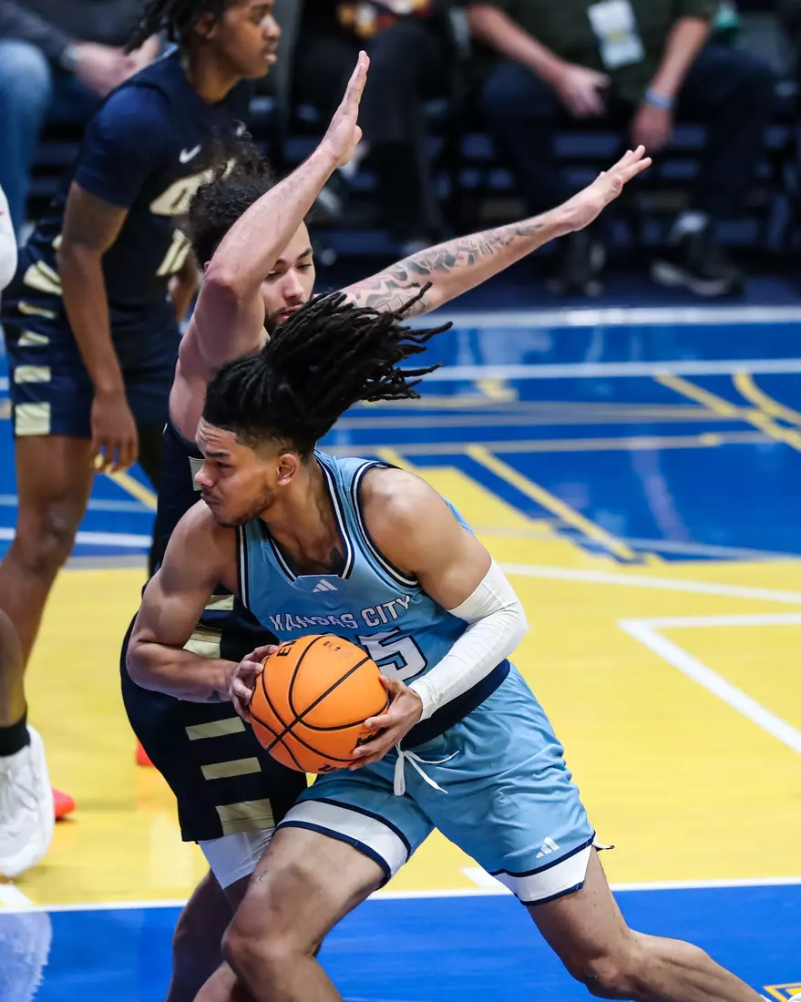 Kansas City Men's Basketball ran past Oral Roberts to pick up its first home win over the Golden Eagles since 2005 on Dec. 29, 2023.