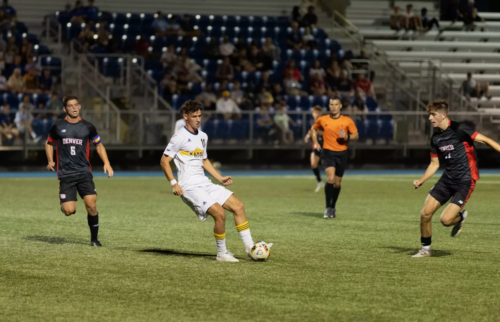 Kansas City Men's Soccer took down the No. 3 ranked Denver Pioneers, 1-0, on Oct. 12, 2024. It was the Roos' first win over a top-25 team since 2008.
