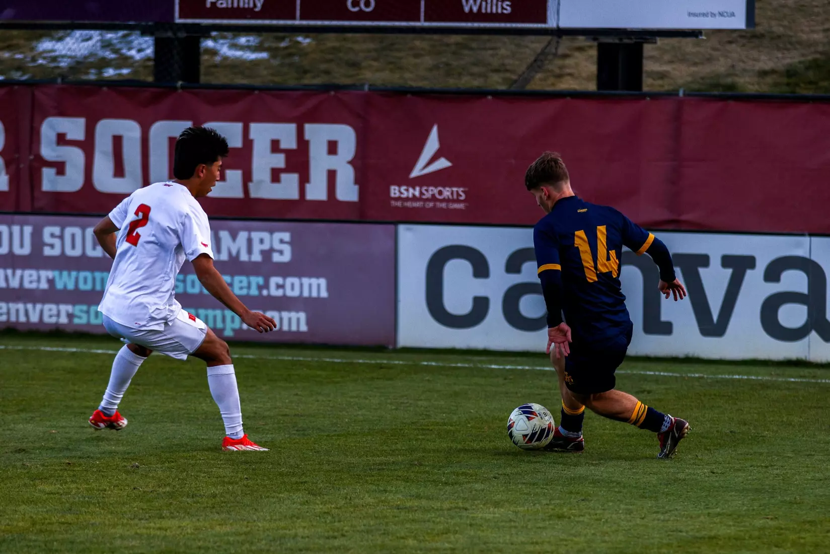 Kansas City Men's Soccer used a 90th minute goal from Elie Kisoka to win the Summit League Championship over top-seeded Denver on Nov. 16, 2024.