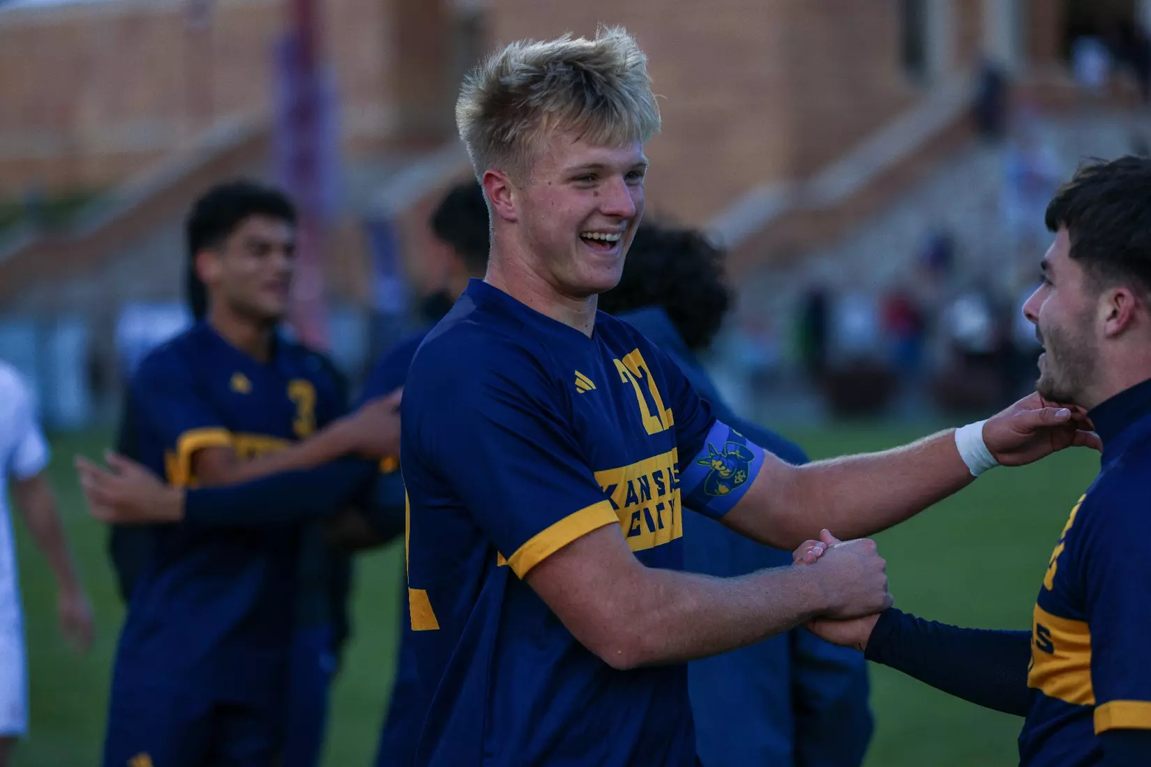 Kansas City Men's Soccer used a 90th minute goal from Elie Kisoka to win the Summit League Championship over top-seeded Denver on Nov. 16, 2024.