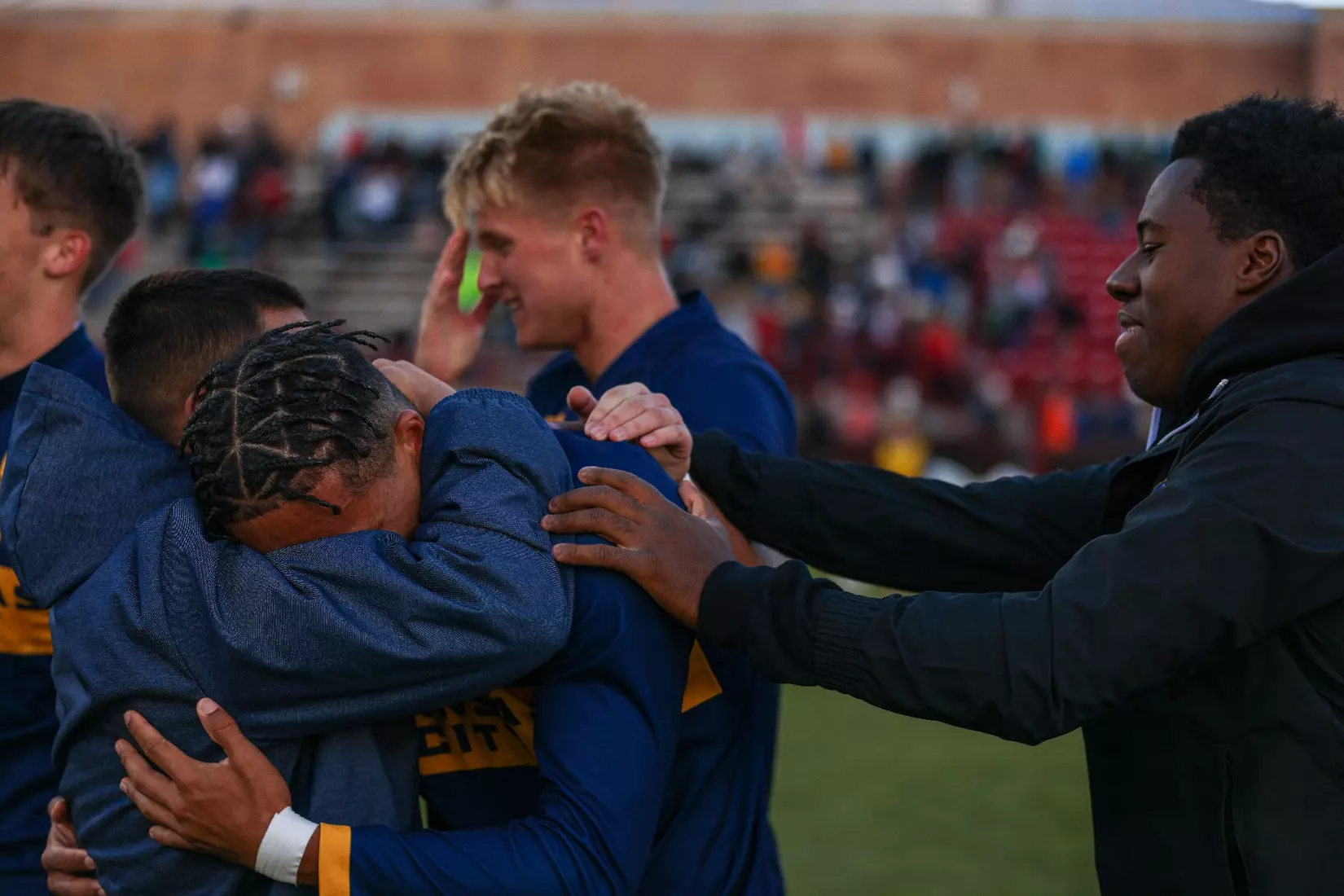 Kansas City Men's Soccer used a 90th minute goal from Elie Kisoka to win the Summit League Championship over top-seeded Denver on Nov. 16, 2024.