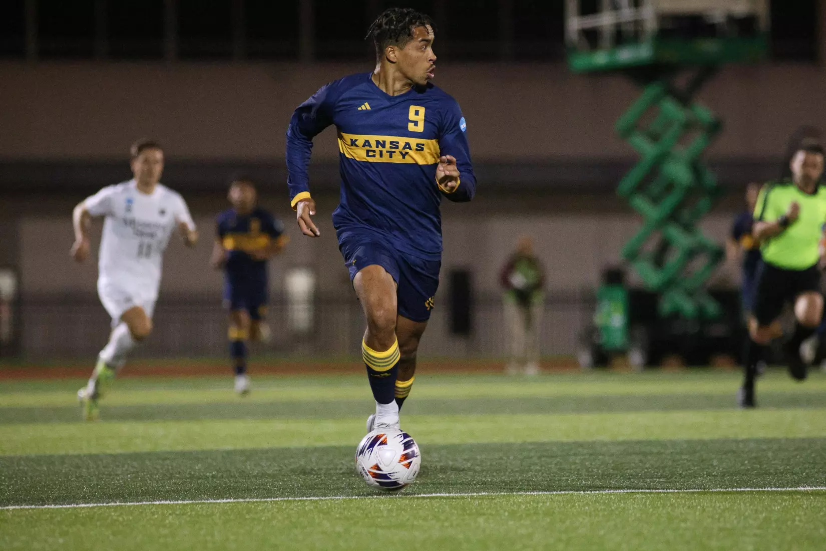 Kansas City Men's Soccer defeated No. 11 Missouri State in comeback fashion for its ninth road win of the season. Sora Shibata scored the equalizer in the 51st minute and Ales Kohoutek notched the game-winner off a corner kick from Julien Le Bourdoulous.