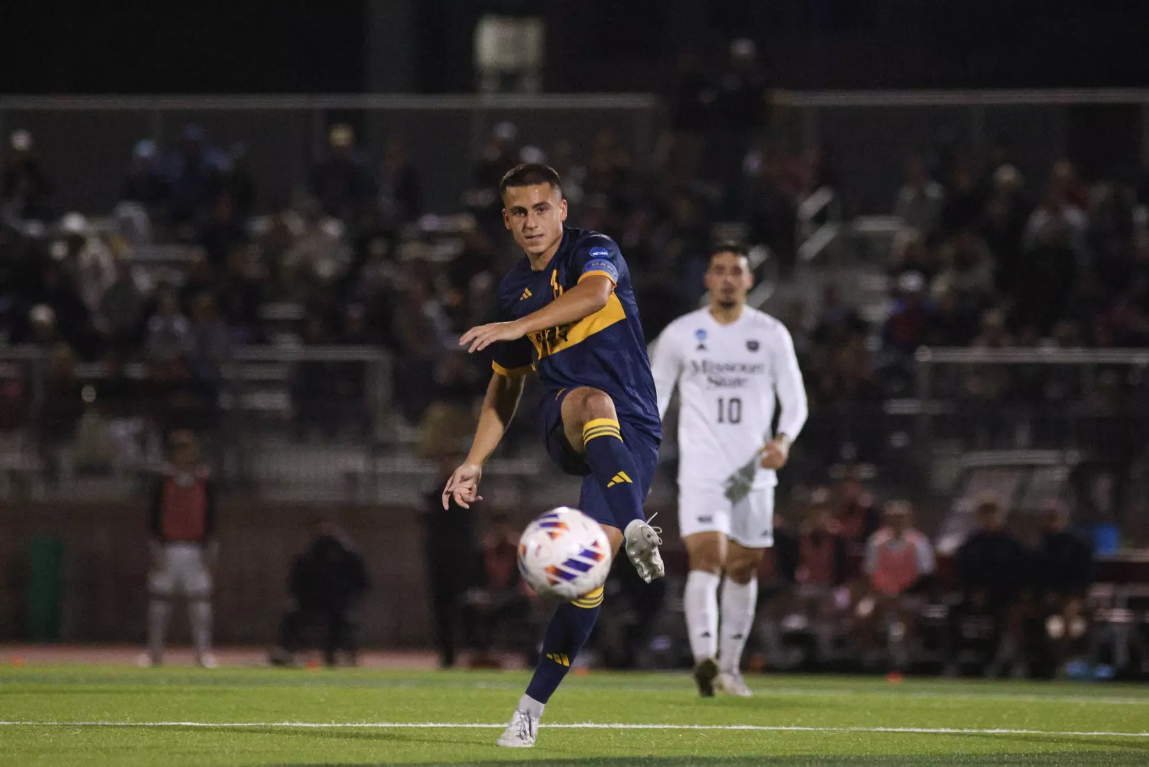 Kansas City Men's Soccer defeated No. 11 Missouri State in comeback fashion for its ninth road win of the season. Sora Shibata scored the equalizer in the 51st minute and Ales Kohoutek notched the game-winner off a corner kick from Julien Le Bourdoulous.