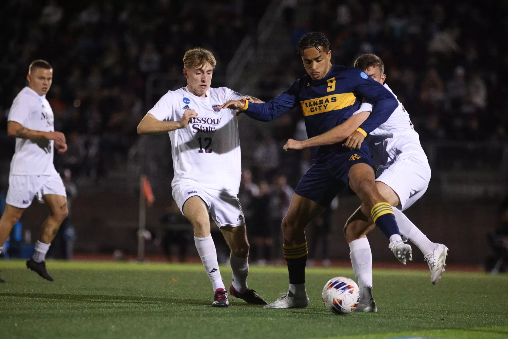 Kansas City Men's Soccer defeated No. 11 Missouri State in comeback fashion for its ninth road win of the season. Sora Shibata scored the equalizer in the 51st minute and Ales Kohoutek notched the game-winner off a corner kick from Julien Le Bourdoulous.