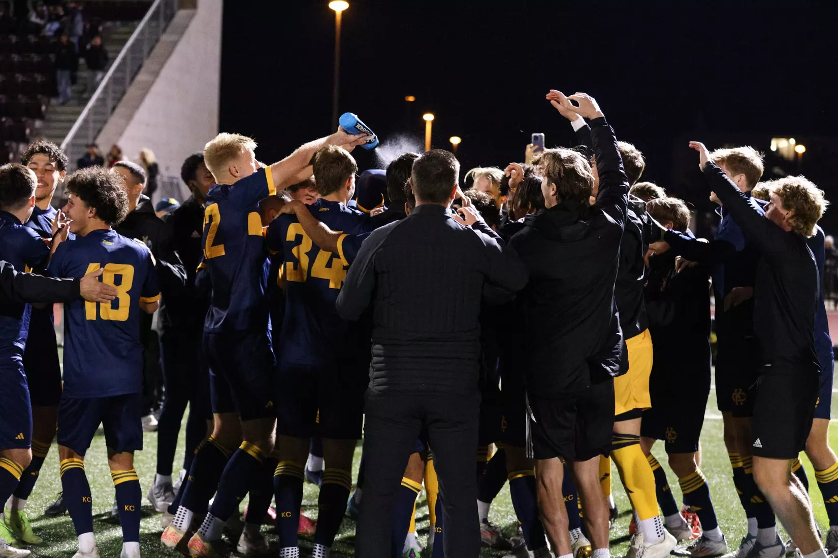 Kansas City Men's Soccer defeated No. 11 Missouri State in comeback fashion for its ninth road win of the season. Sora Shibata scored the equalizer in the 51st minute and Ales Kohoutek notched the game-winner off a corner kick from Julien Le Bourdoulous.