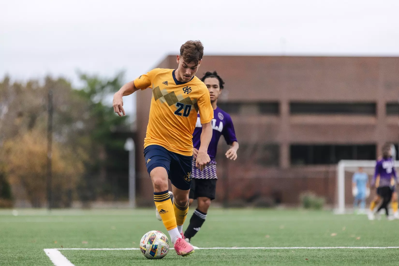 Men's soccer poured in 12 goals in a win over Avila on November 3, 2024.