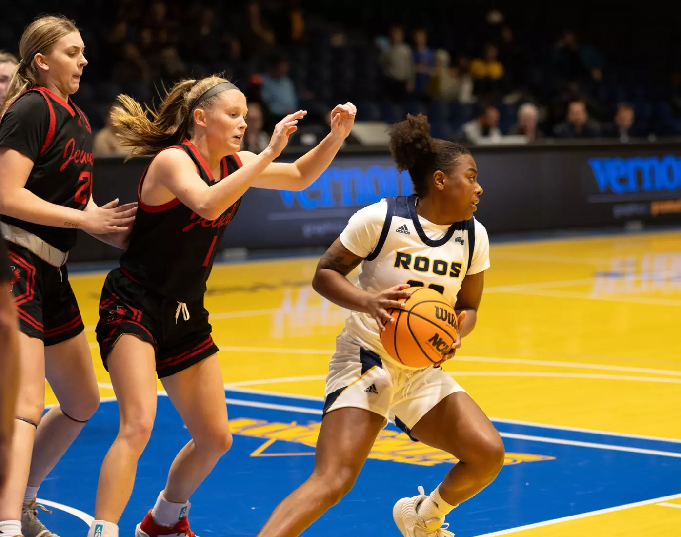 Starting off the season strong, the Kansas City Roos faced against William Jewell in the first home game of the season. After an intense game, the Roos walked away victorious with a final score of 74-32.