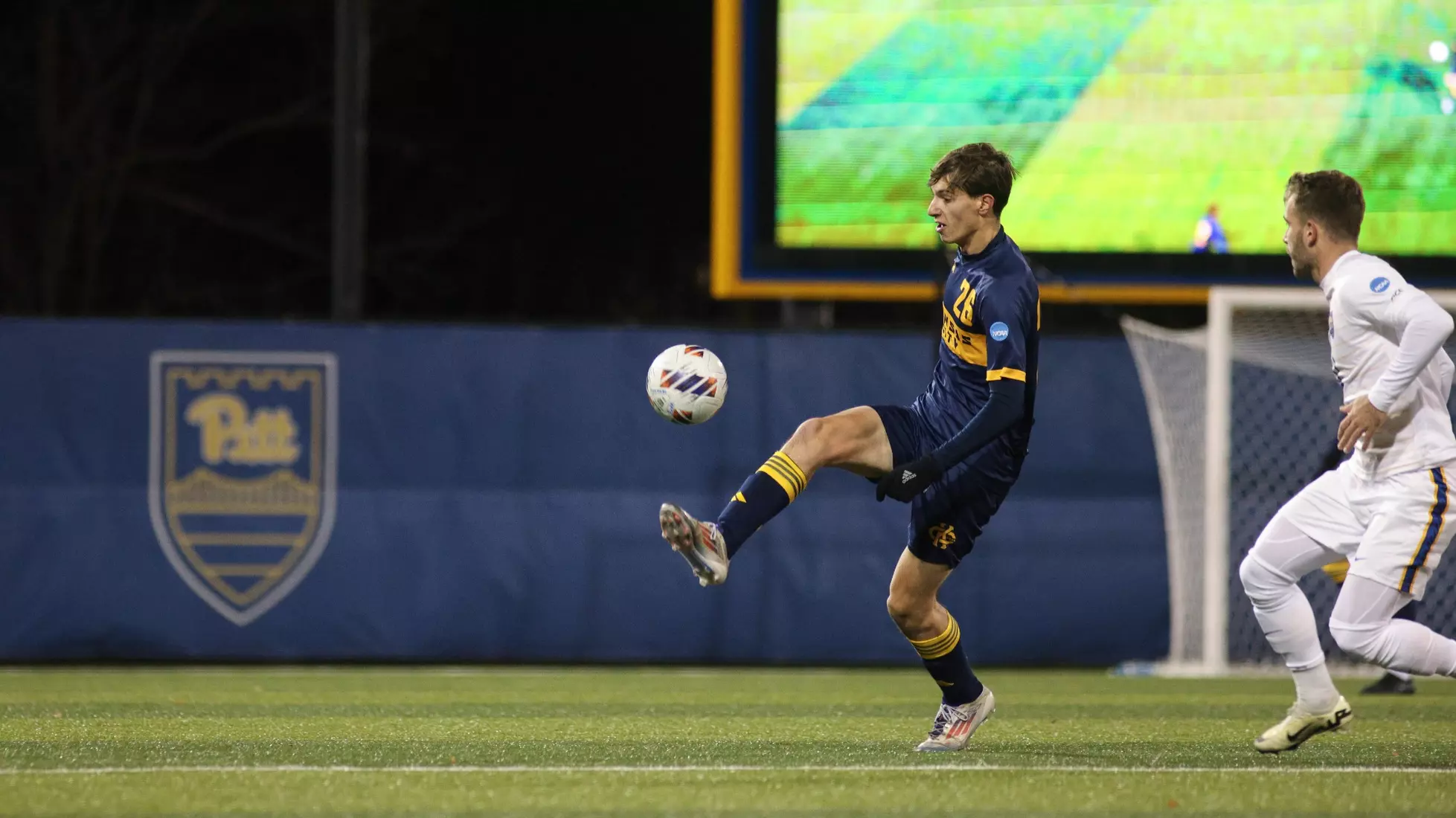 Kansas City Men's Soccer fell to No. 2 Pitt in the 93rd minute of the third round of the NCAA tournament. The Roos found the back of the net twice and forced the game to overtime with a corner kick goal, headed in by Guille Munoz in the 74th minute.